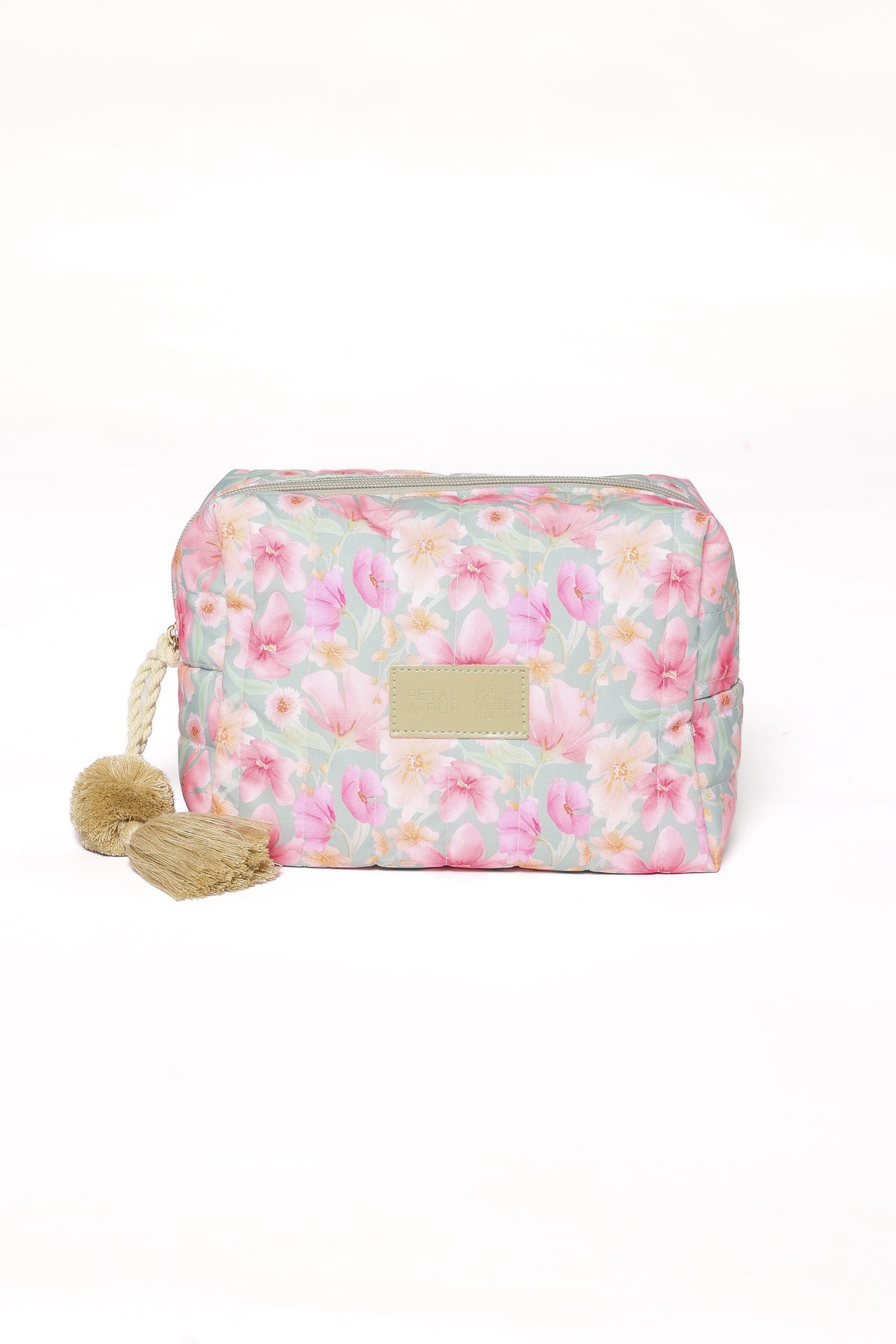 Cosmetic Case - Sage Wildflowers