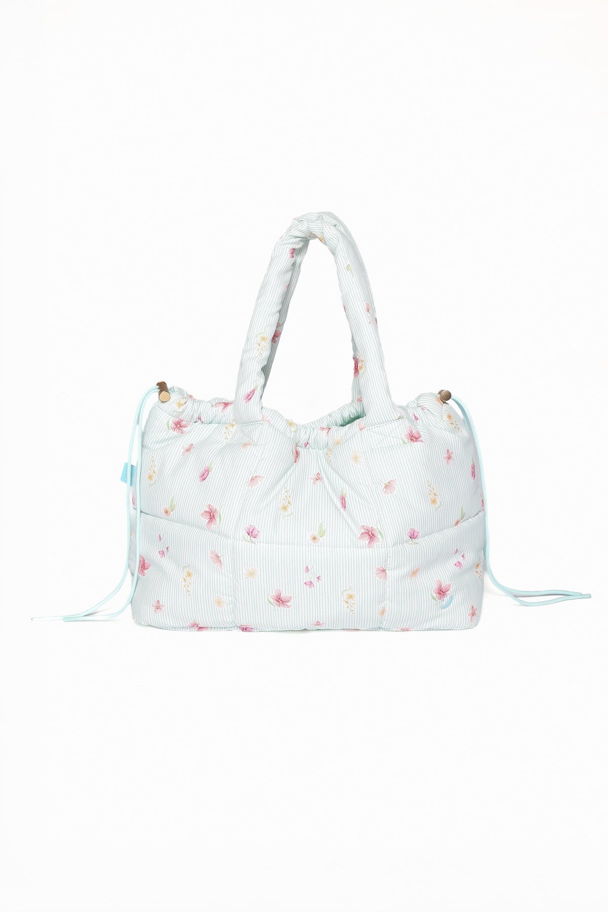 Marshmallow Midi Tote - Blue Garden Stripe