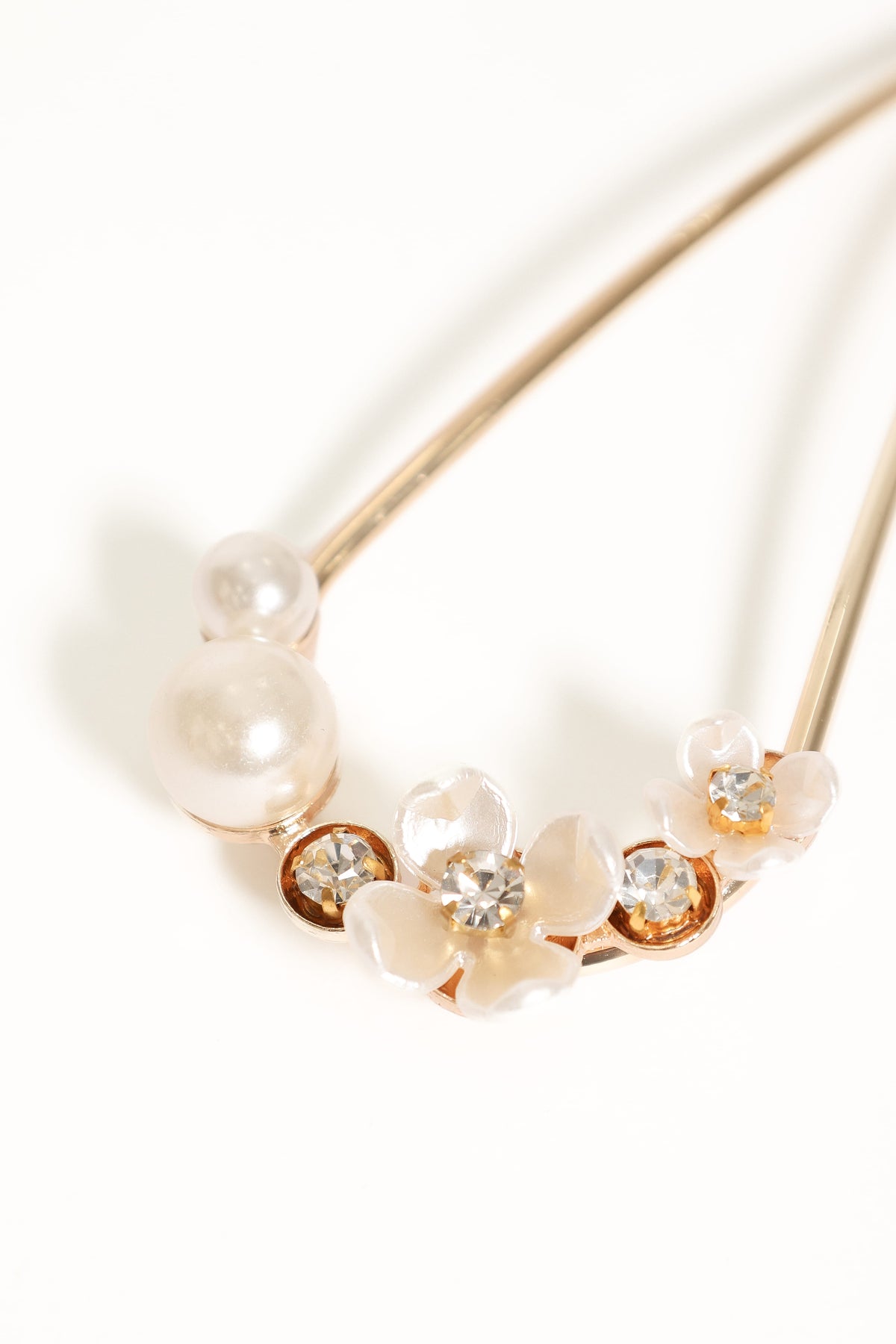 Penelope Hair Pin - Gold Pearl