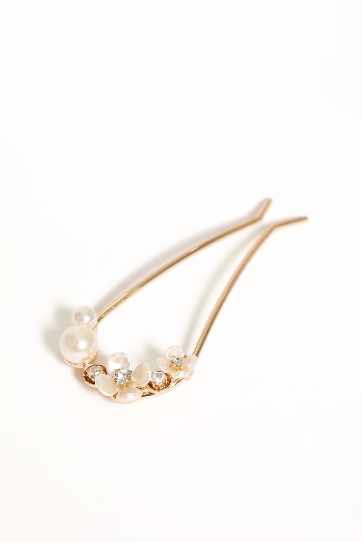 Penelope Hair Pin - Gold Pearl