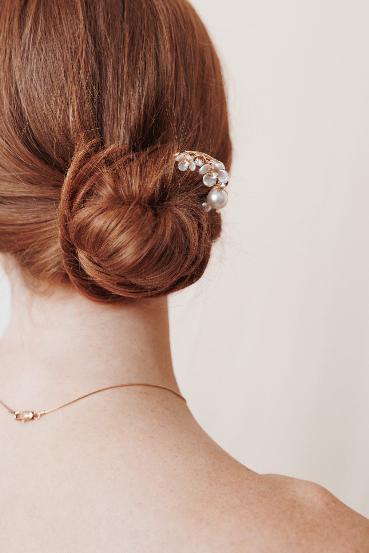 Penelope Hair Pin - Gold Pearl