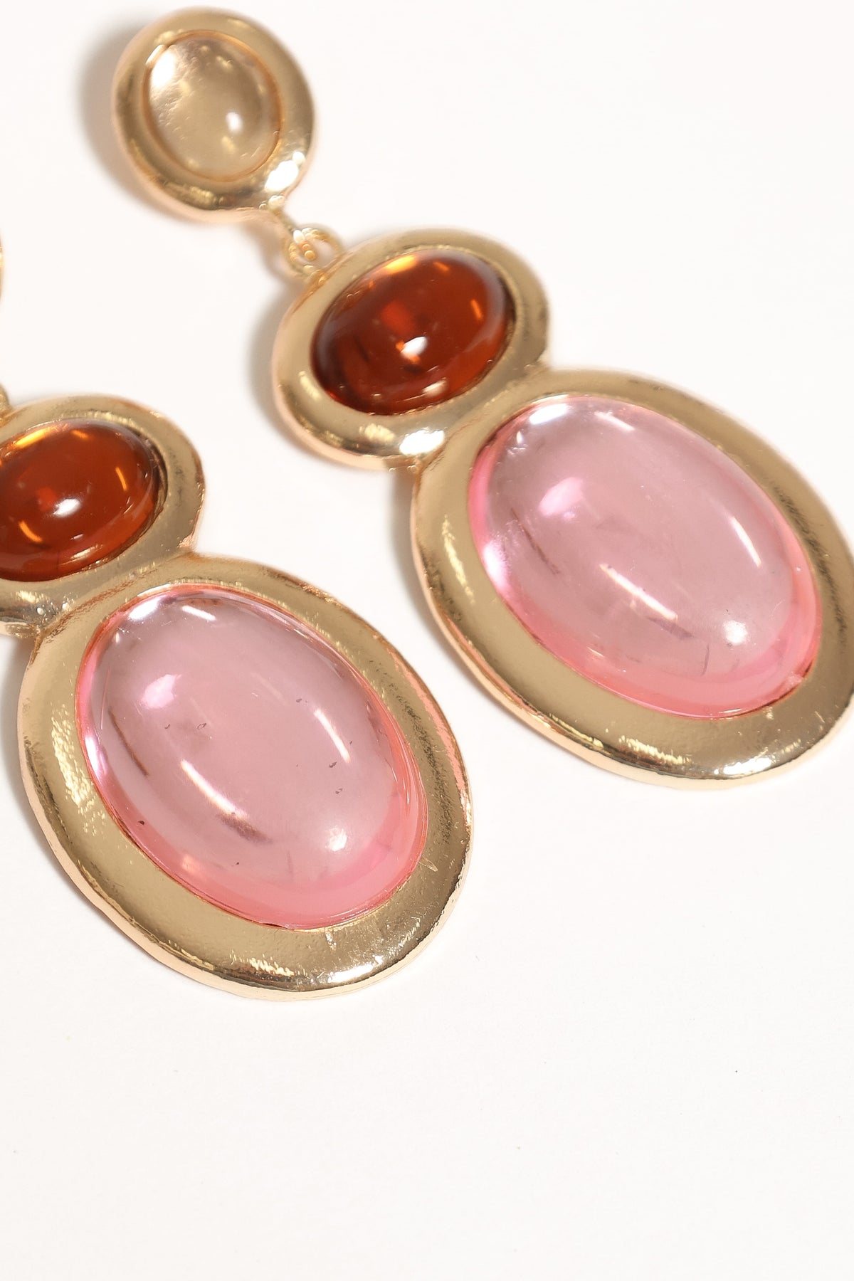 Rosabelle Drop Earrings - Pink Multi