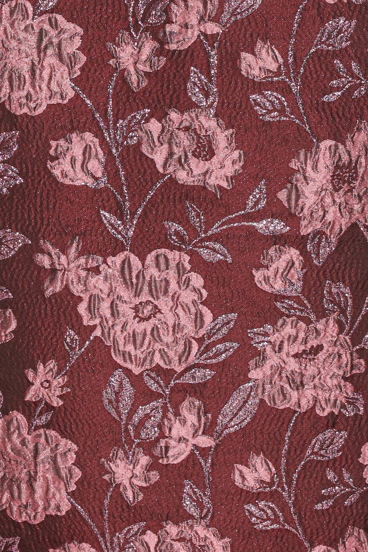 Allegro Column Skirt - Plum Brocade