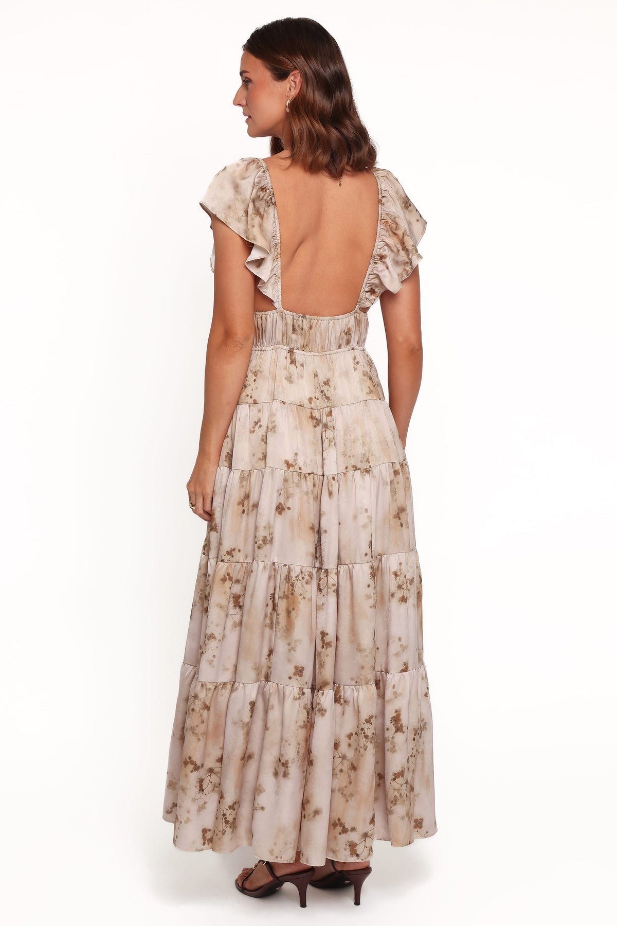 Abelia Maxi Dress - Light Olive Multi