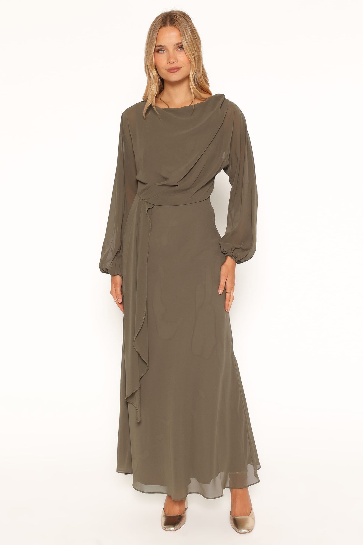 Arnica Maxi Dress - Olive Green