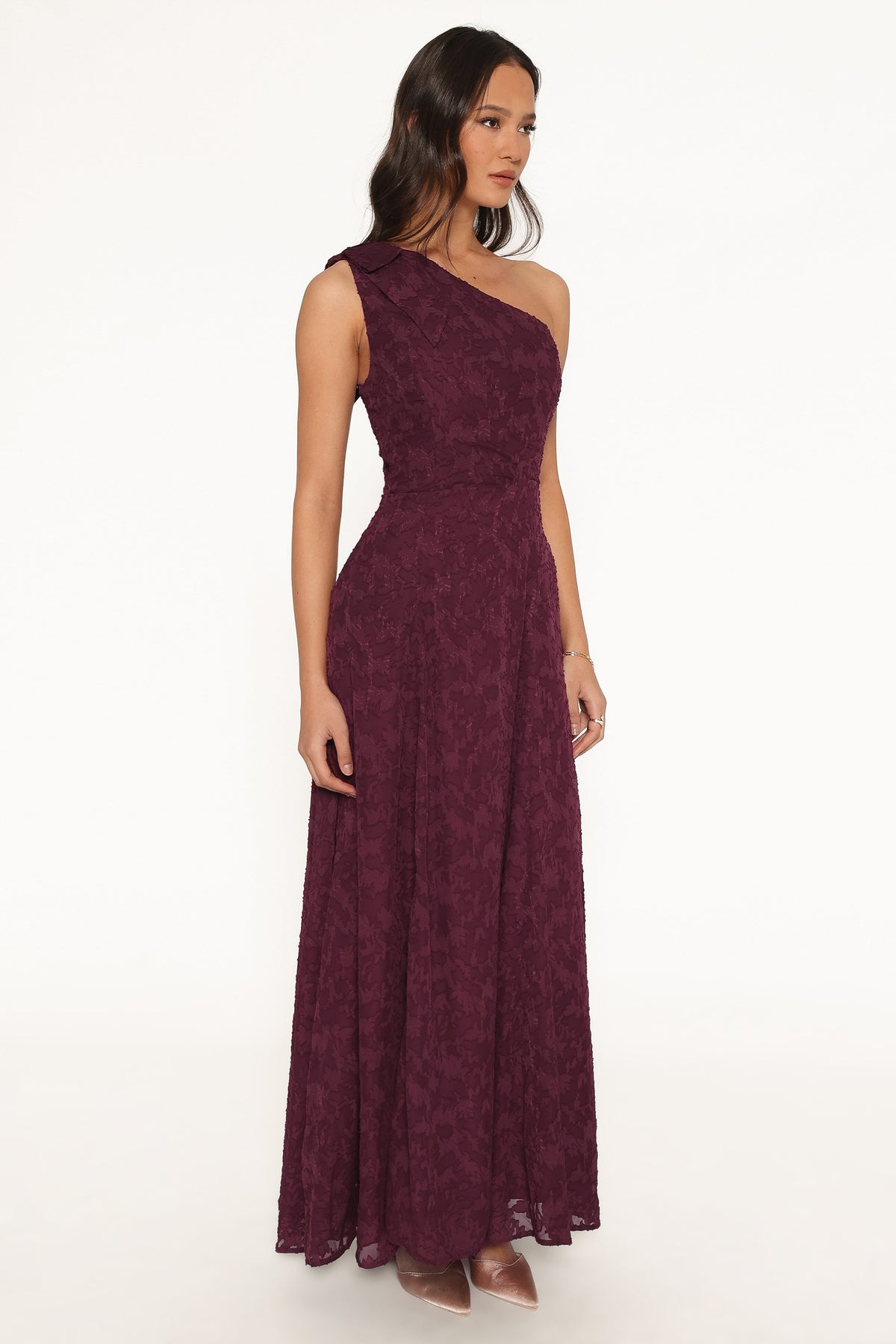 Astarla Maxi Dress - Plum Burnout