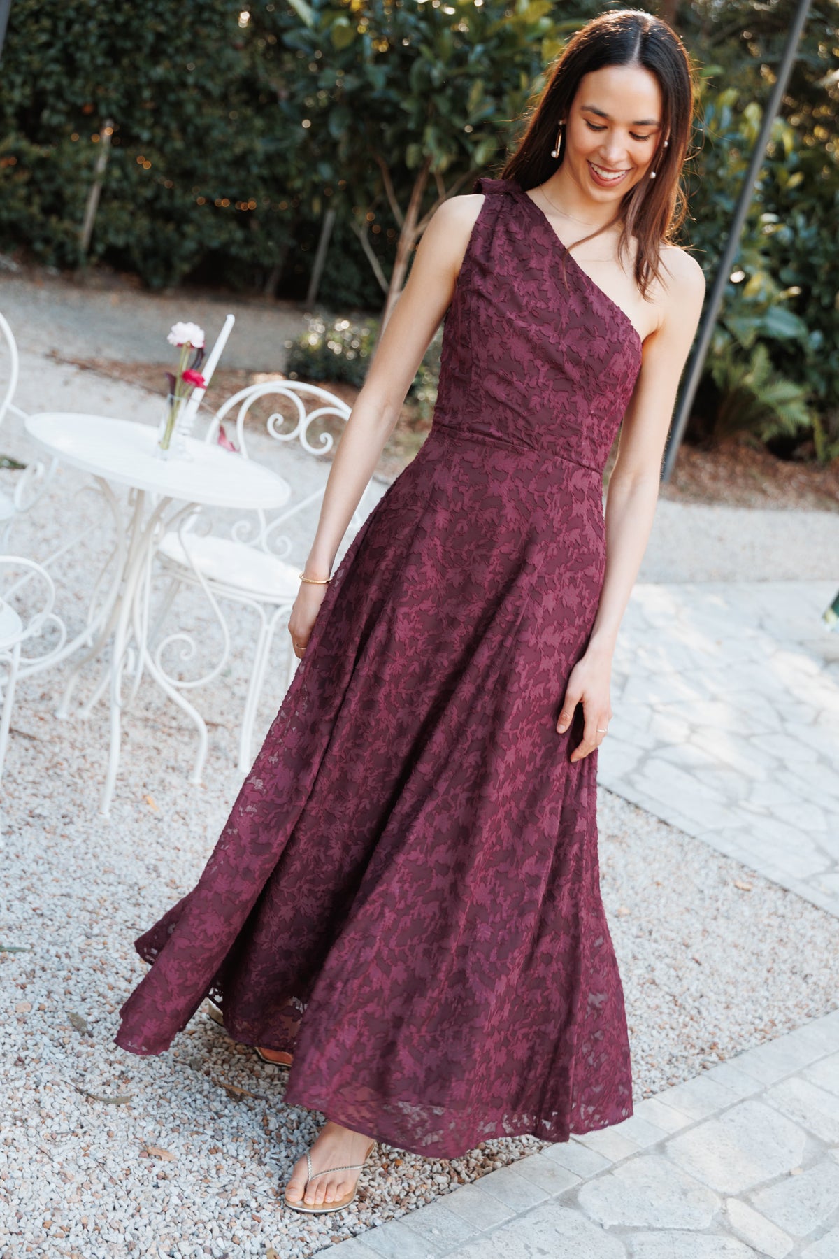 Astarla Maxi Dress - Plum Burnout