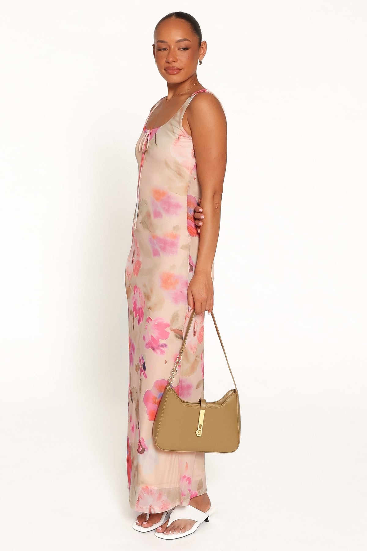 Avina Maxi Dress - Pink Floral