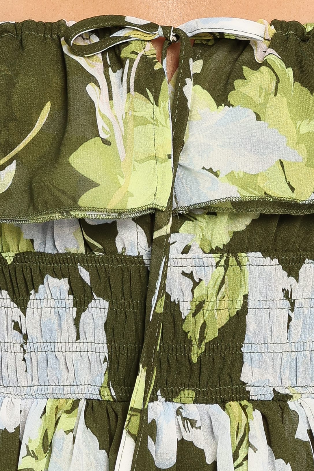 Belle Maxi Dress - Green Floral