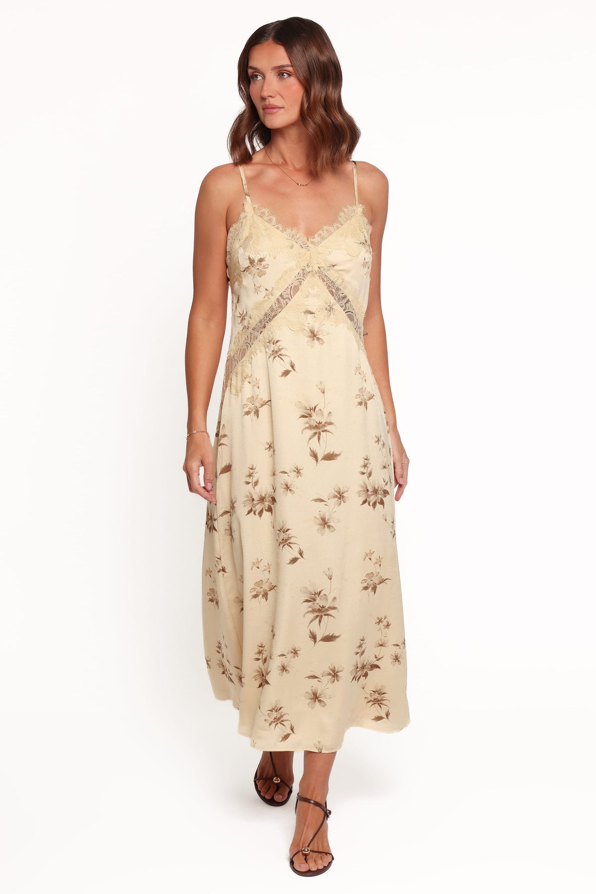 Capaldi Maxi Dress - Sand Floral