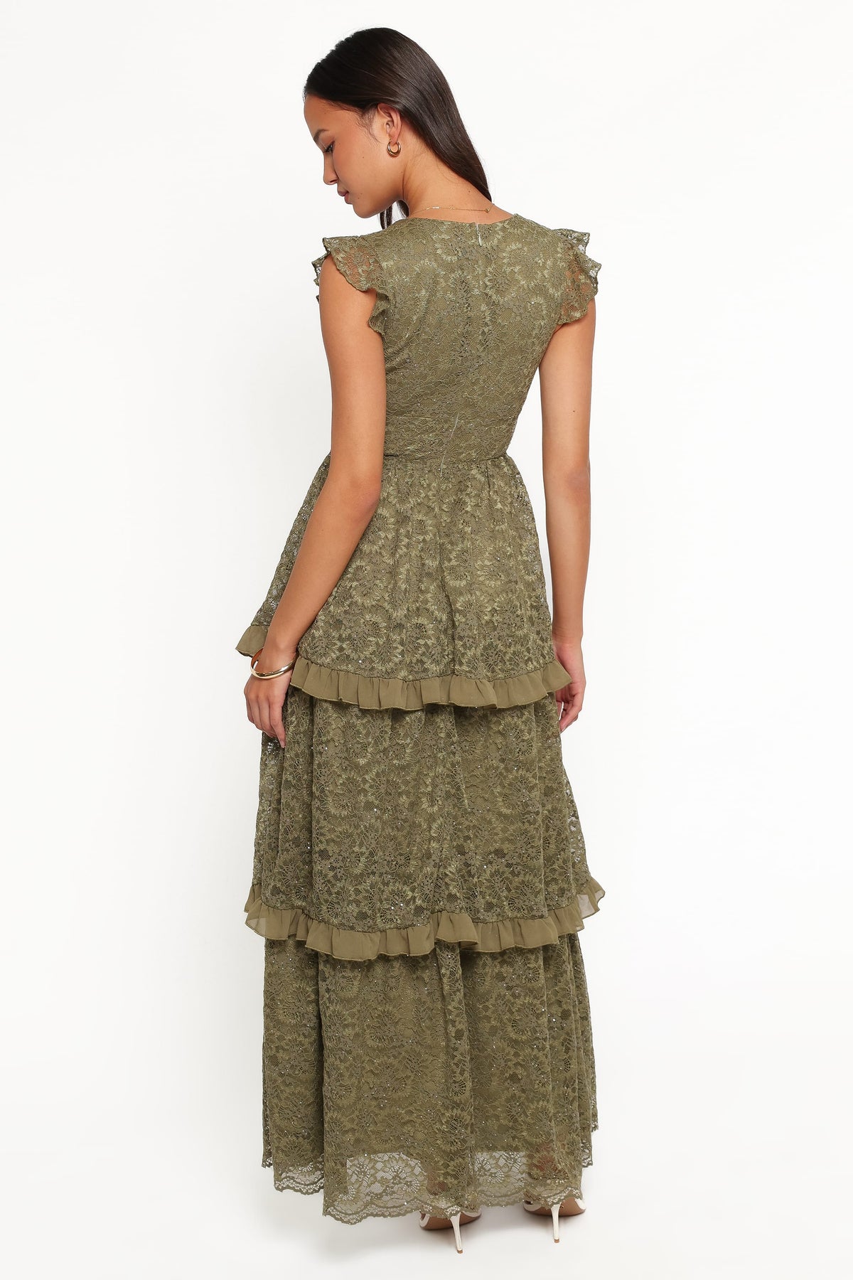 Cataleya Maxi Dress - Olive Lace