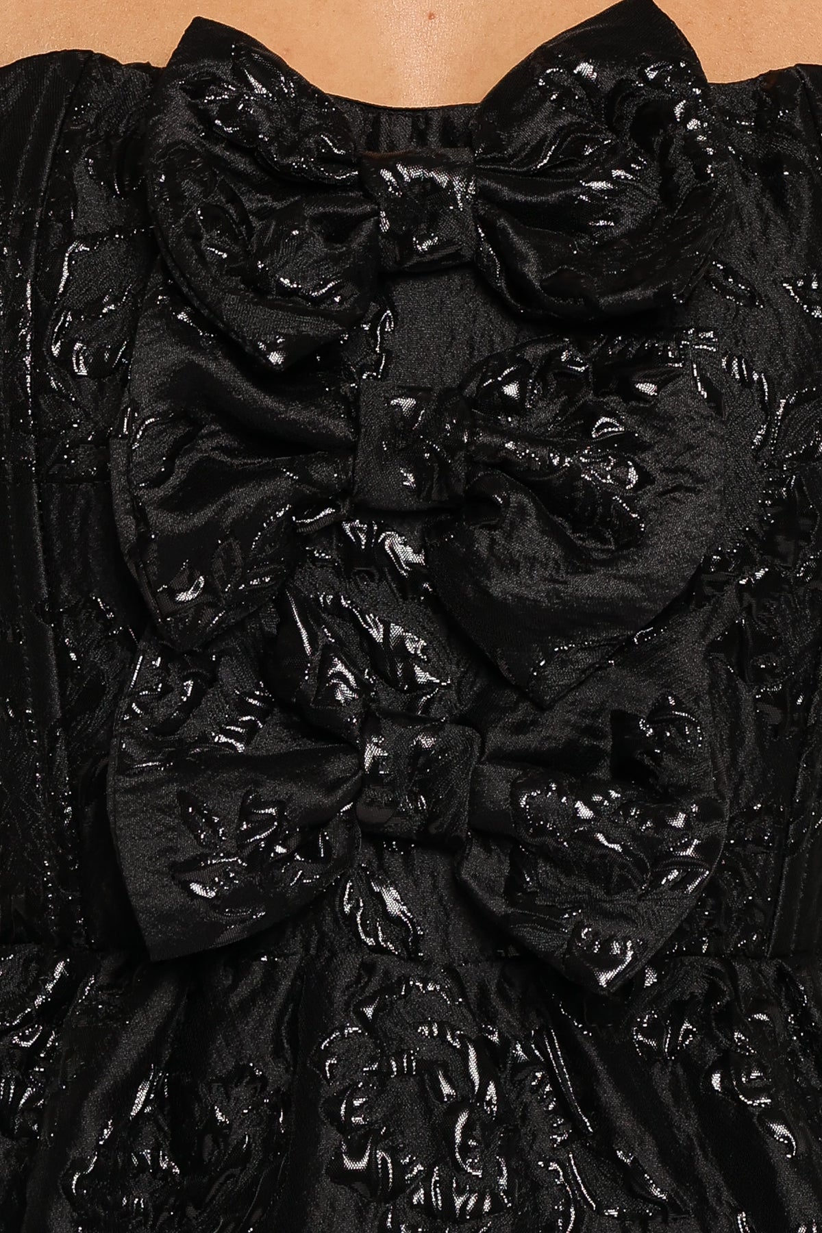 Delphira Maxi Dress - Black Brocade