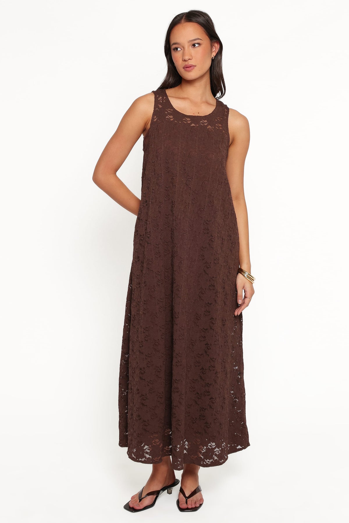 Jessy Maxi Dress - Brown