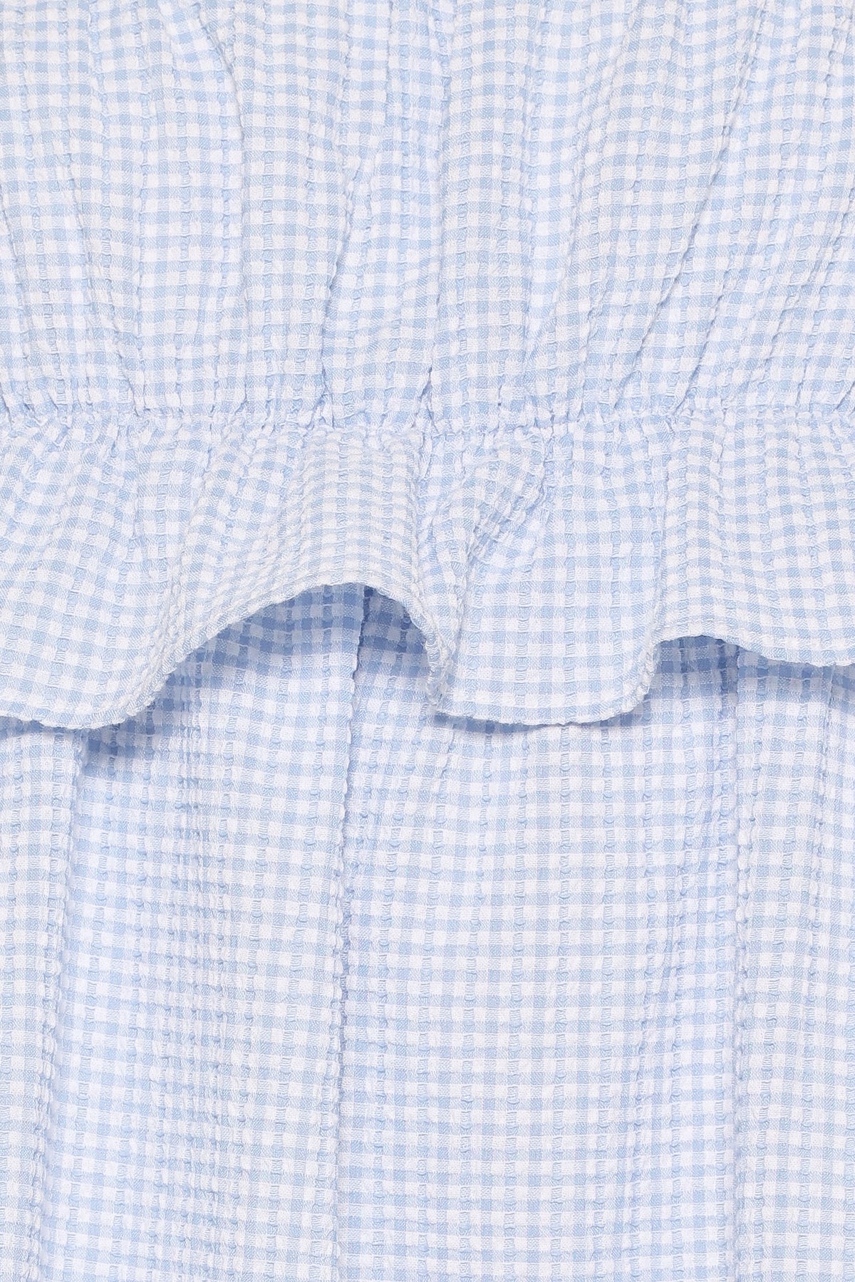 Keonia Mini Dress - Baby Blue Gingham