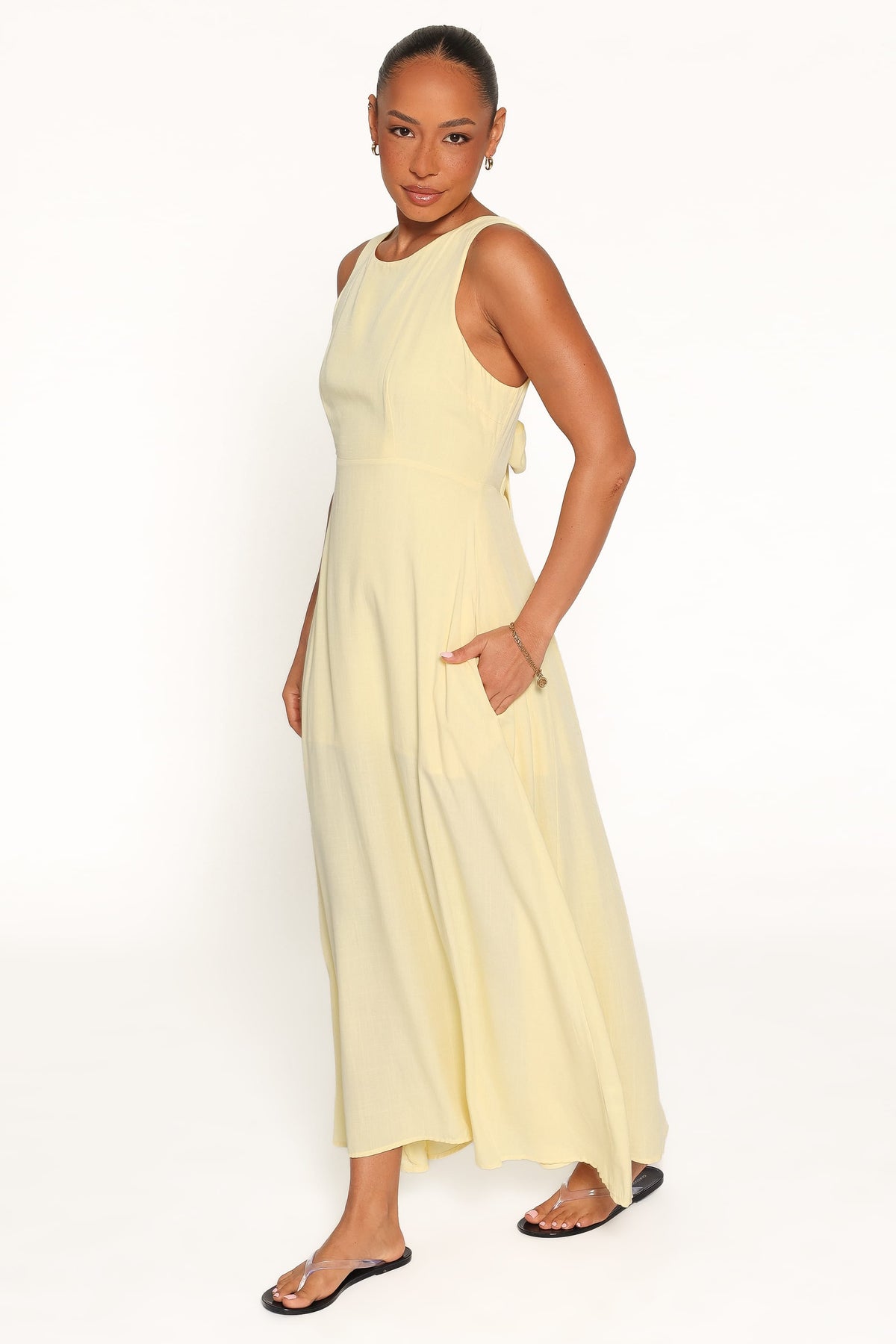 Kerrin Midi Dress - Butter Yellow