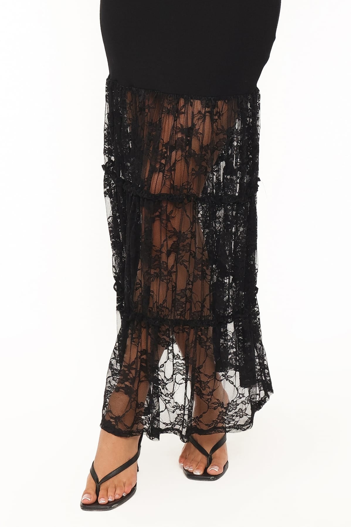 Ladonna Long Sleeve Maxi Dress - Black