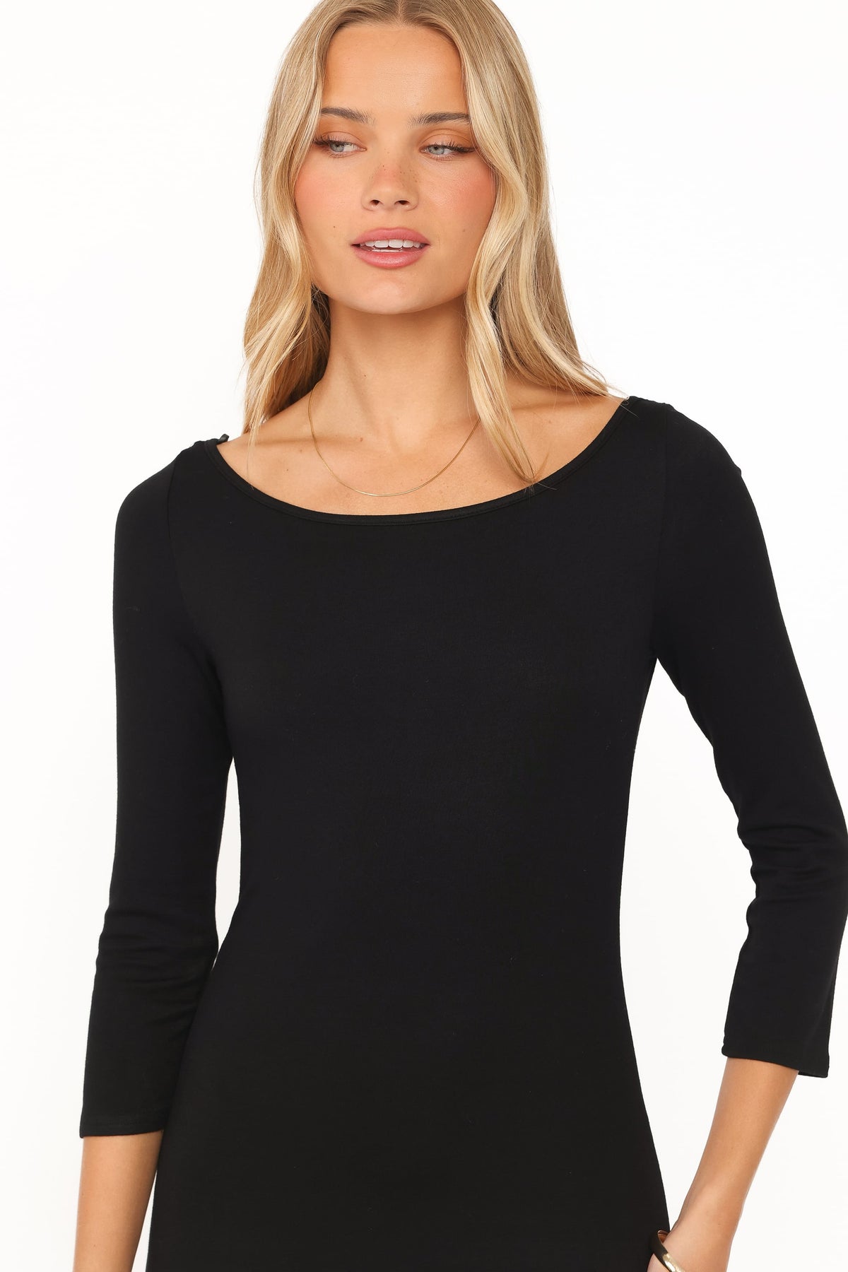 Ladonna Long Sleeve Maxi Dress - Black