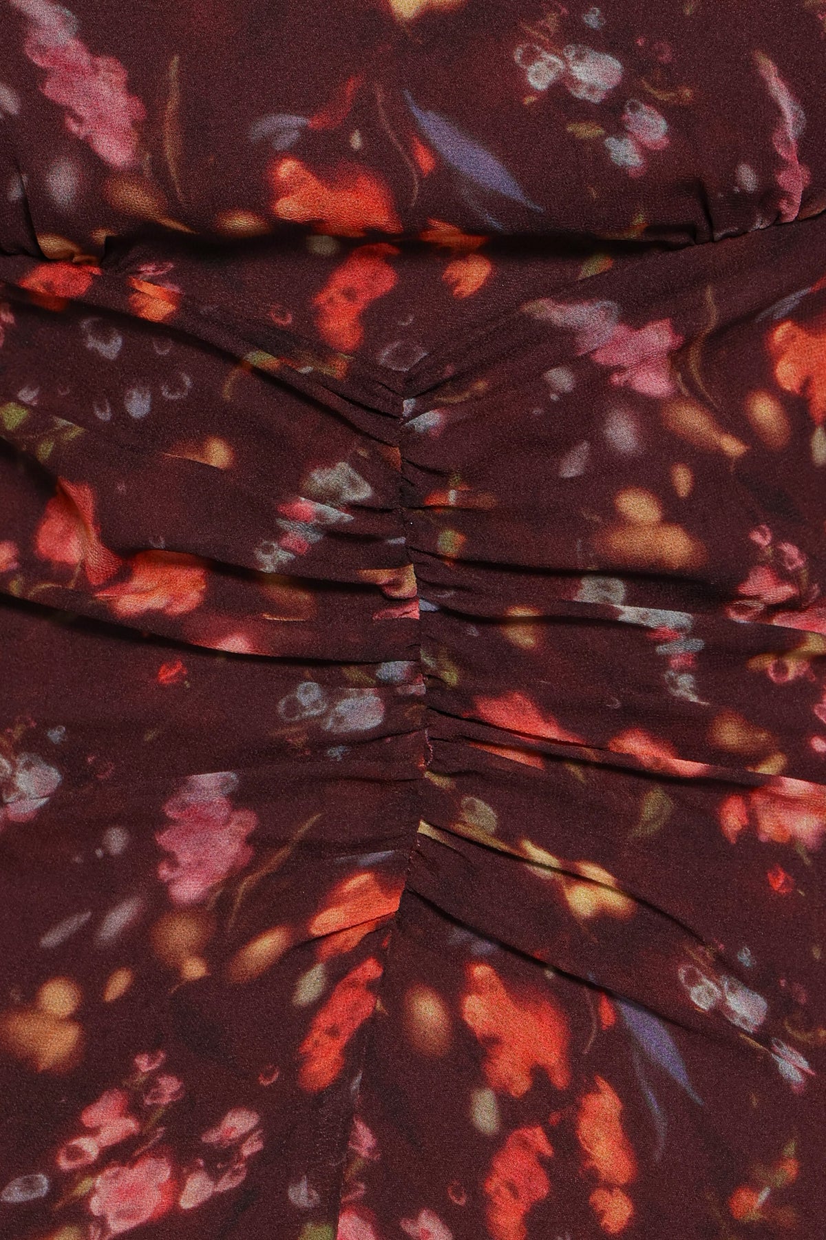 Magdalena Maxi Dress - Plum Blurred Floral