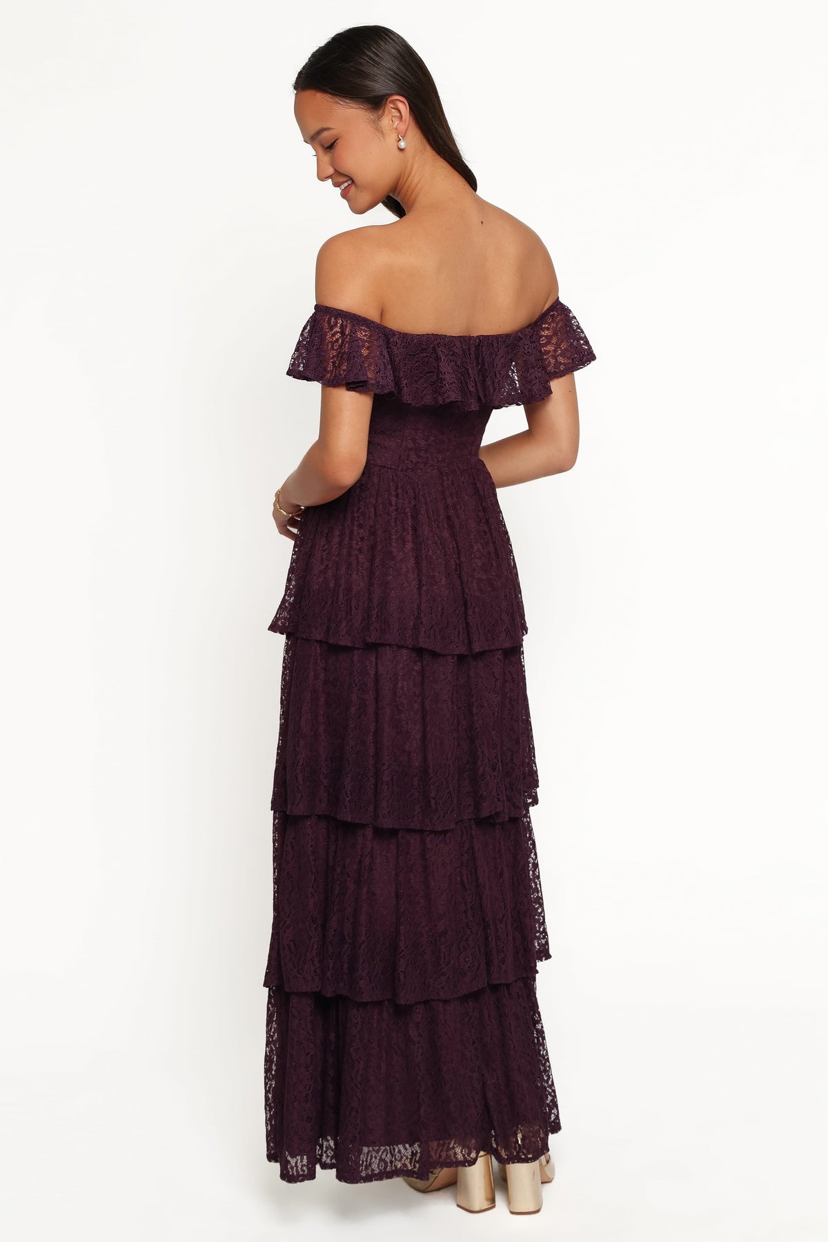 Miravelle Maxi Dress - Plum Lace