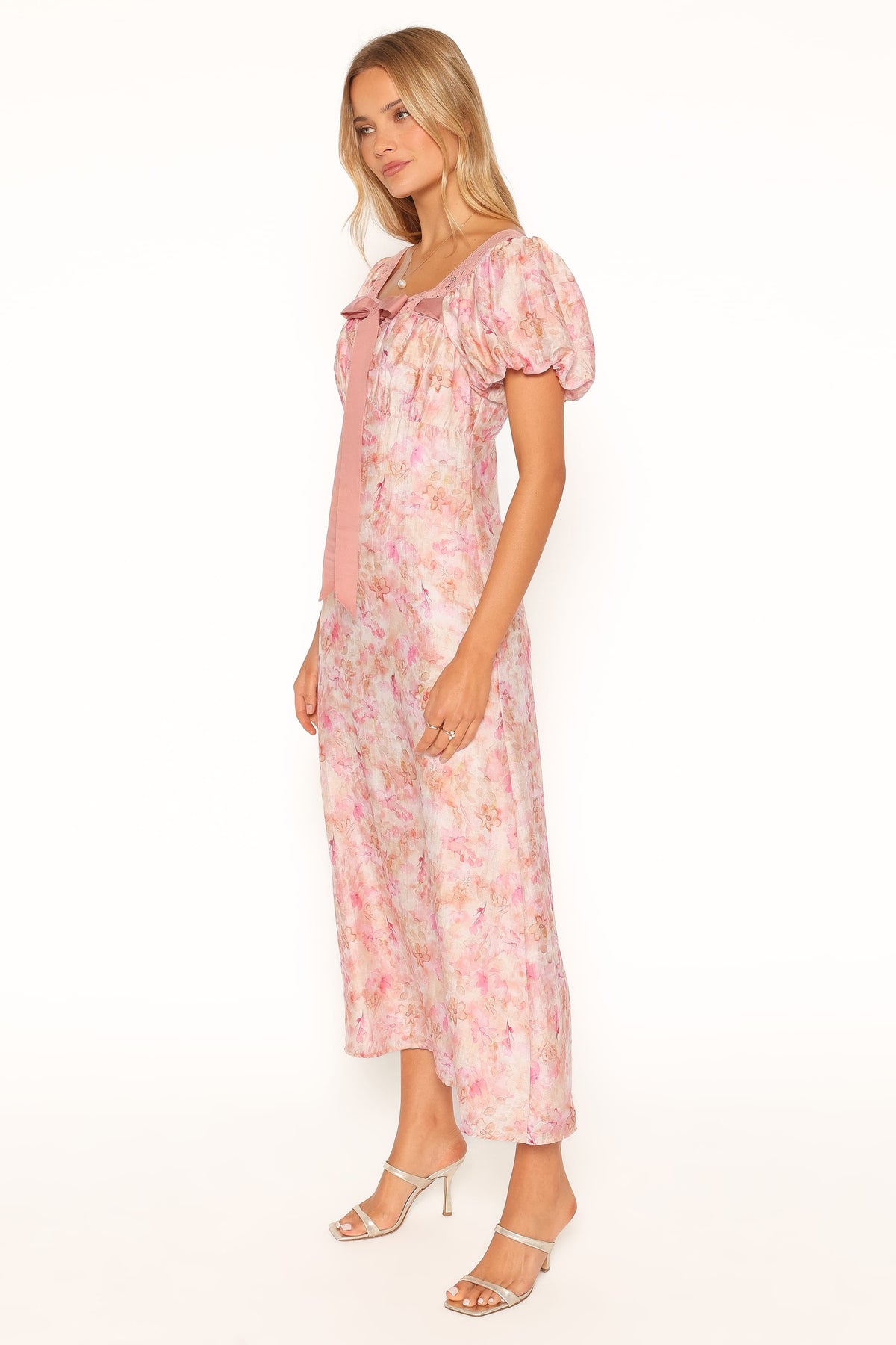 Therese Midi Dress - Pink Floral