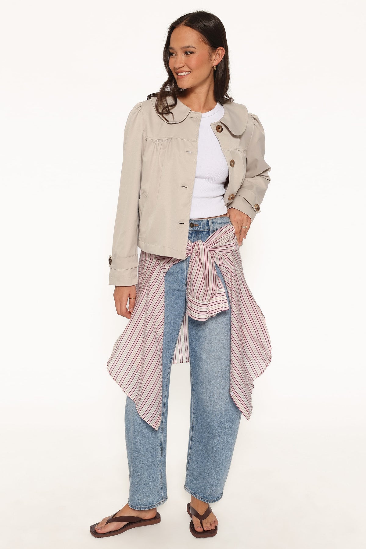 Tallara Trench Jacket - Beige