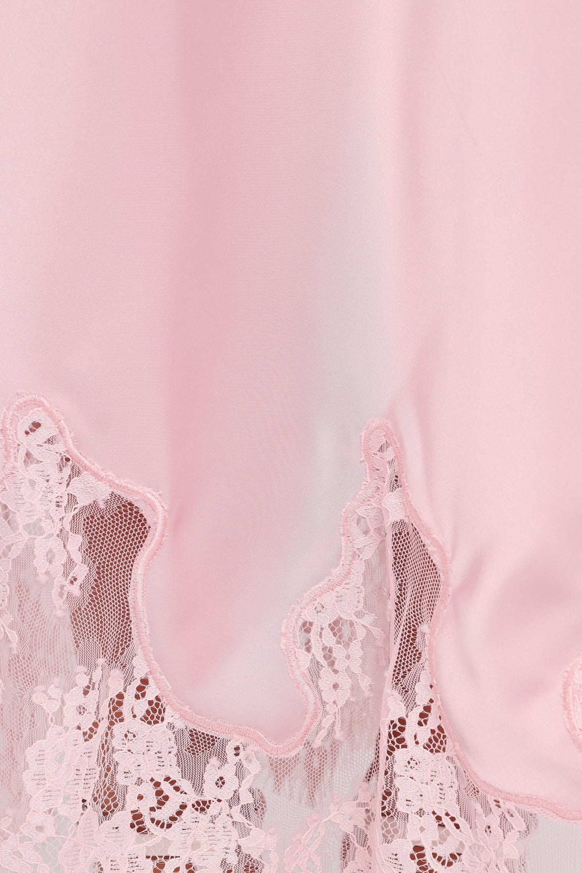 Alira Lace Trim Midi Skirt - Pale Pink