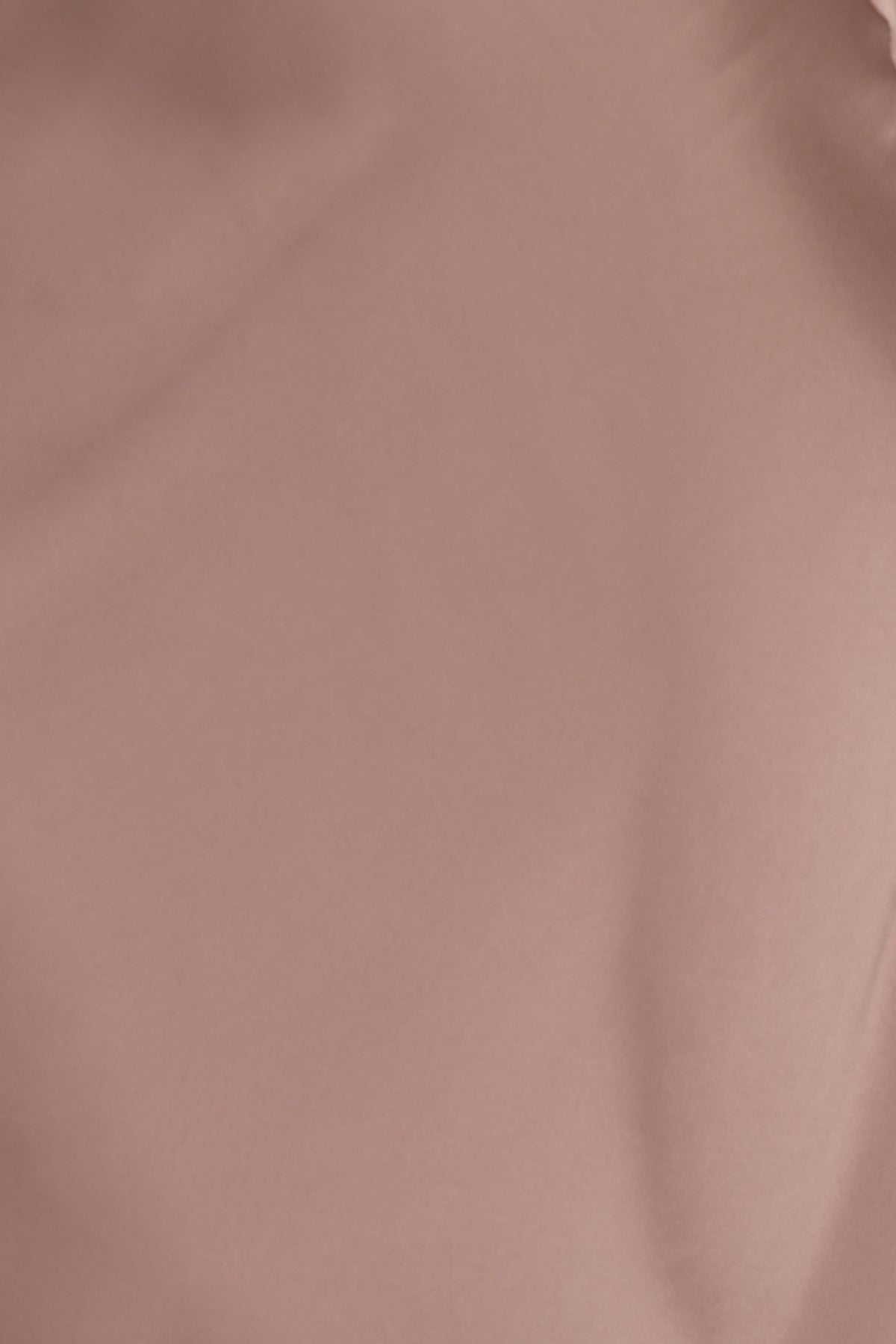 Nellie Satin Midi Skirt - Mocha Brown