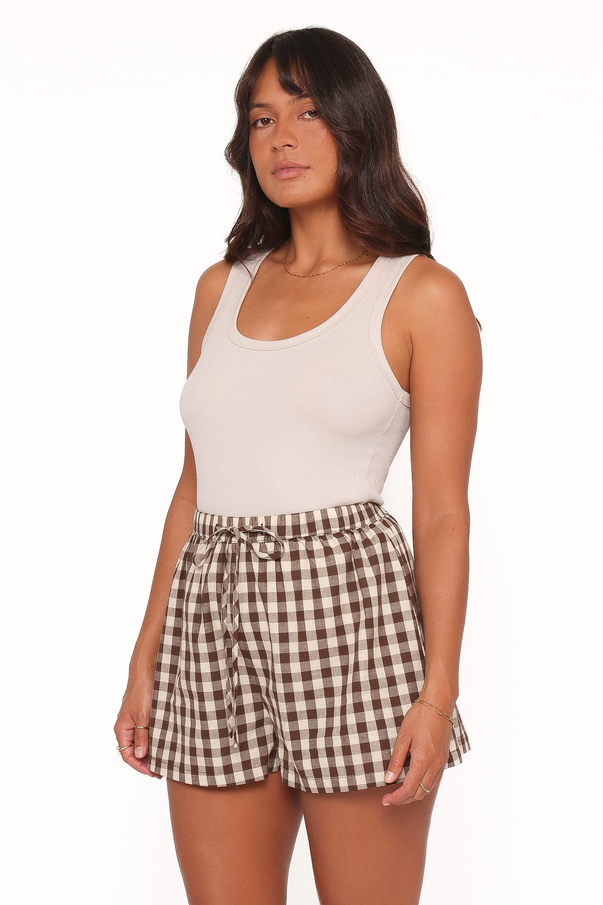 Rory Shorts - Brown Gingham
