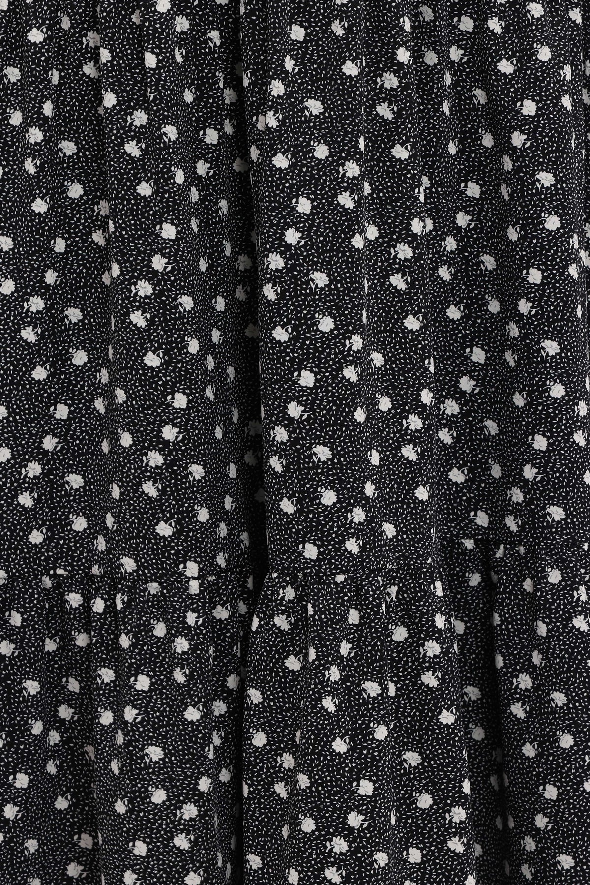 Vincent Tier Maxi Skirt - Black Floral