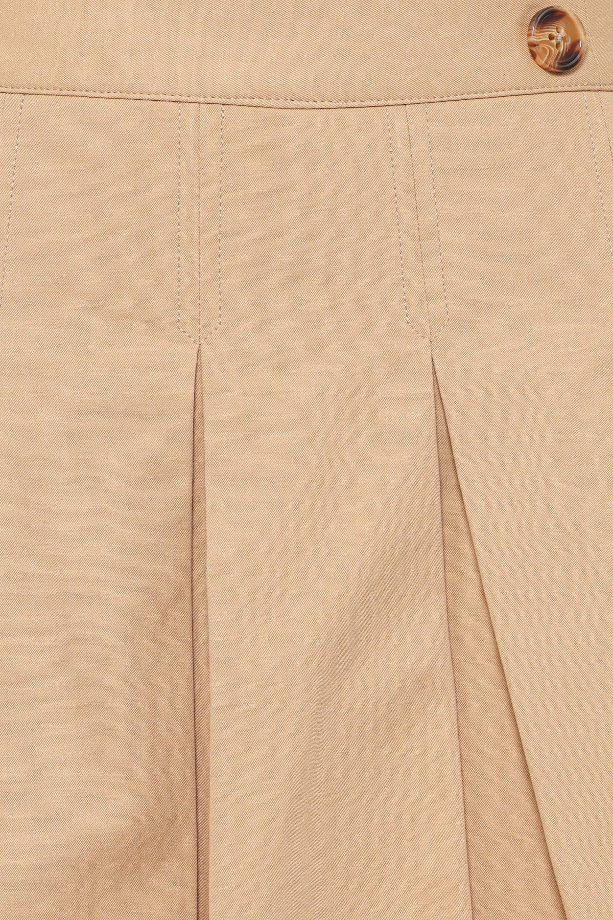 Willow Pleated Mini Skirt - Taupe