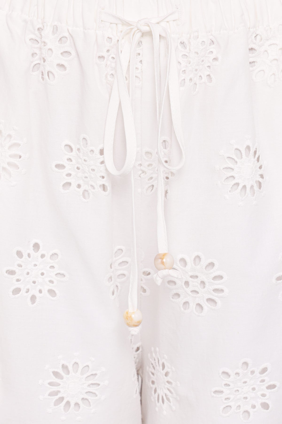 Wren Pant - White Broderie