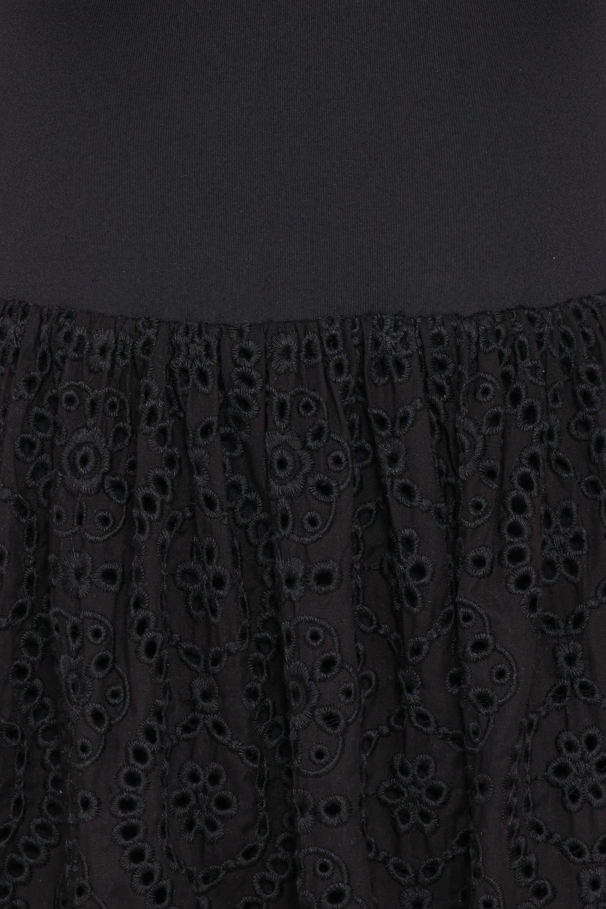 Alva Midi Dress - Black Broderie