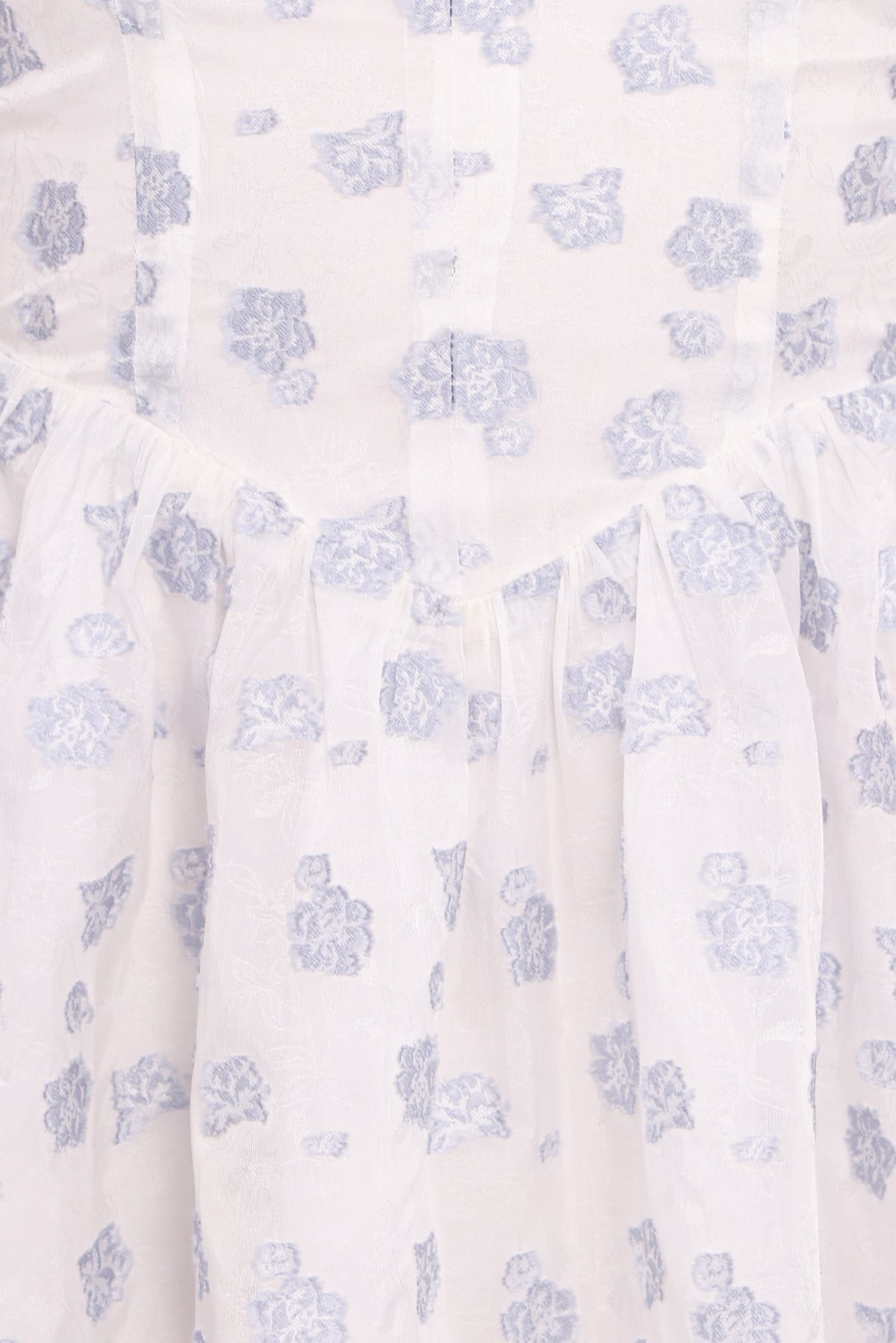 Arianne Mini Dress - White/Blue Floral