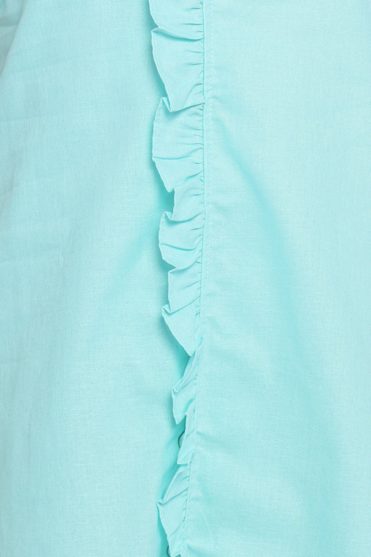 Cassandra Ruffle Mini Dress - Aqua