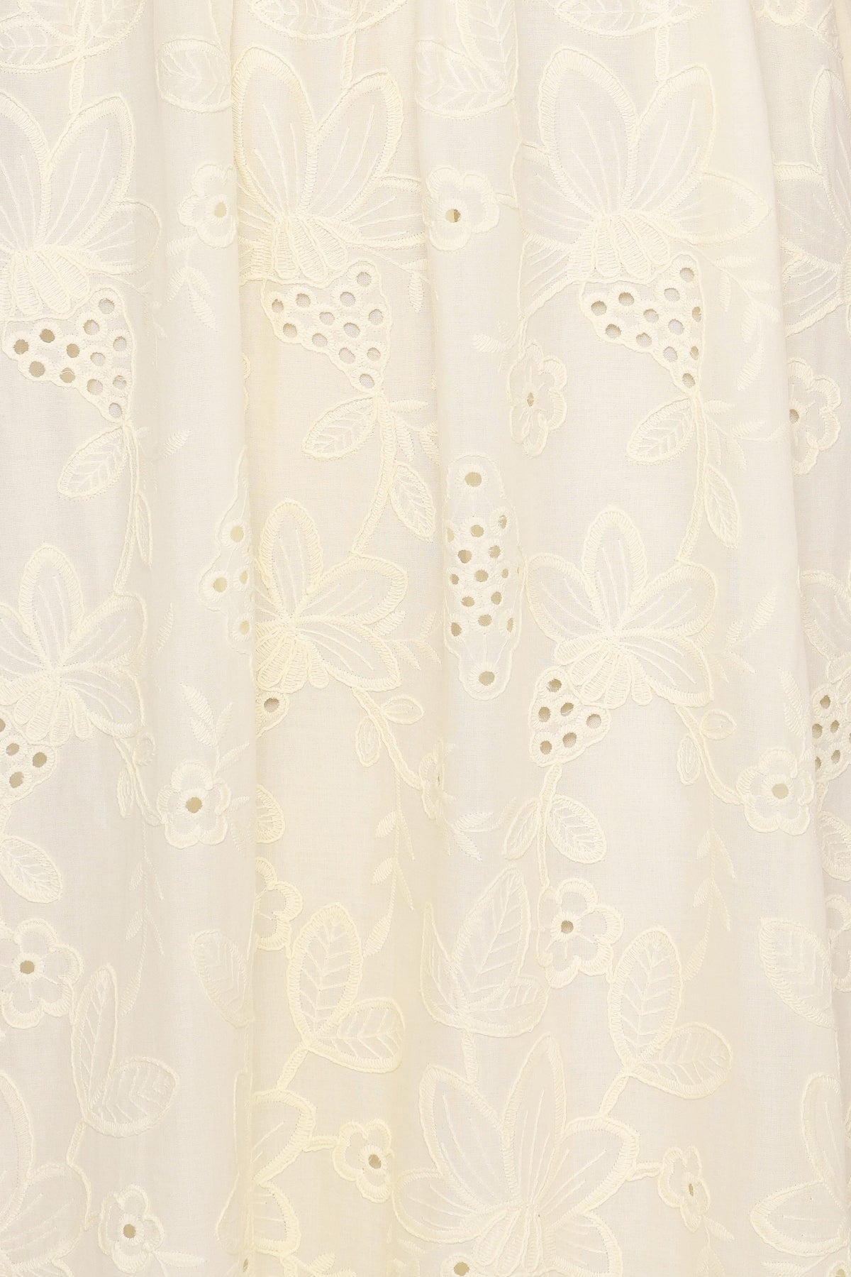 Janice Maxi Dress - Butter Yellow Broderie
