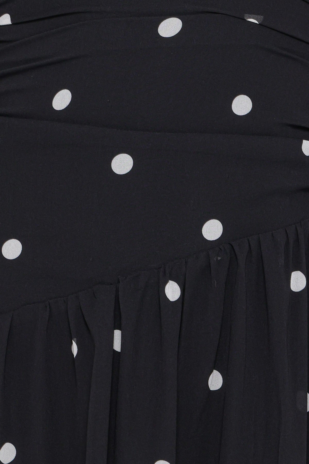 Levine Maxi Dress - Black Polka Dot