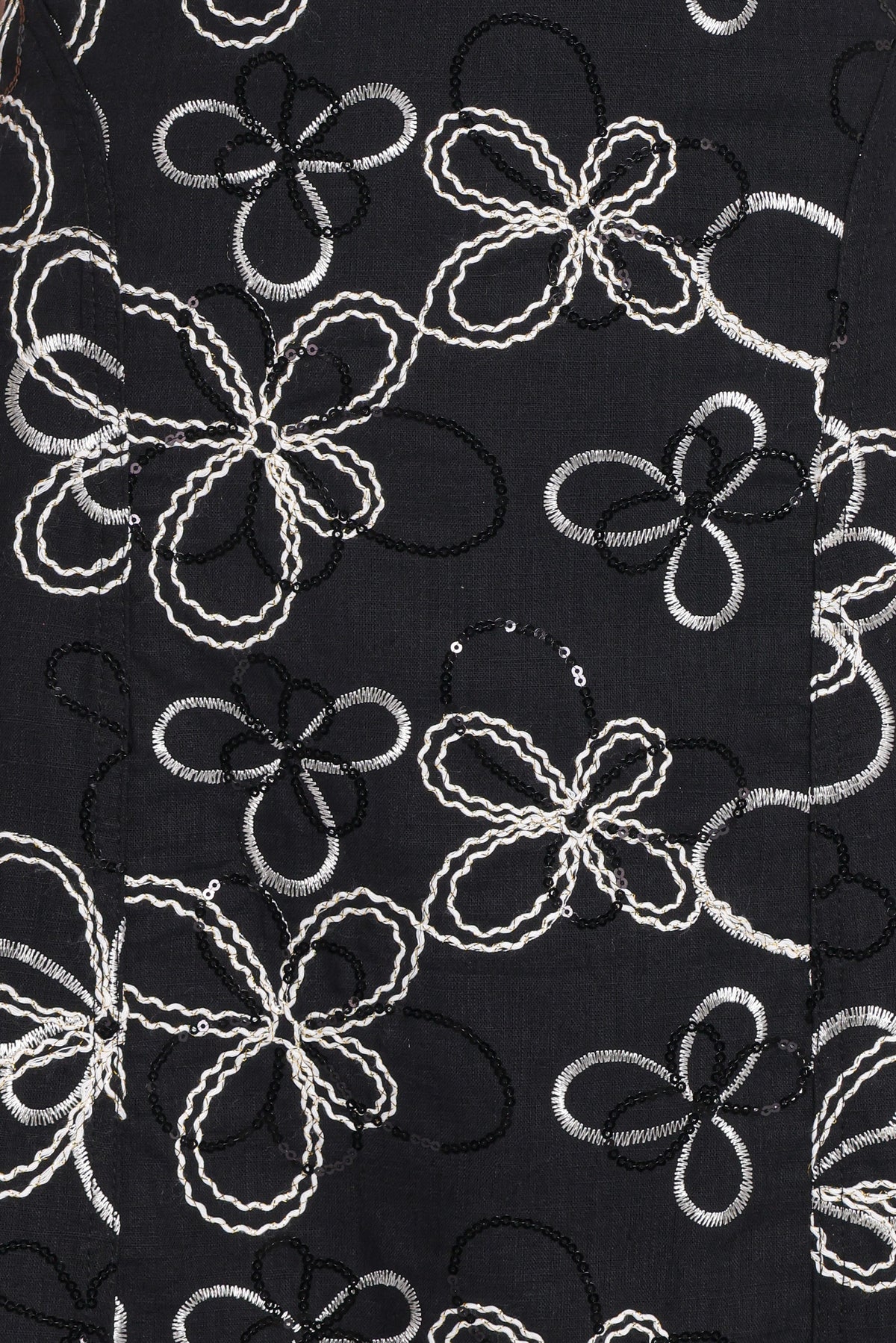 Loven Midi Dress - Black/White