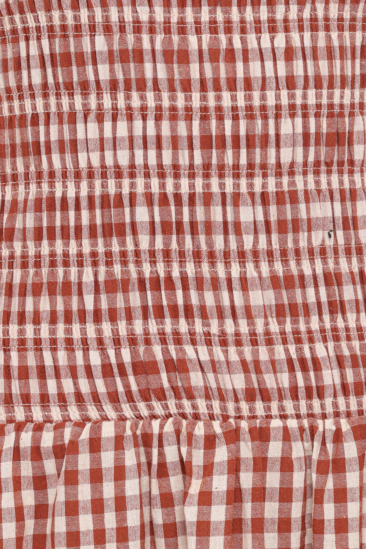 Maleny Maxi Dress - Brown Gingham
