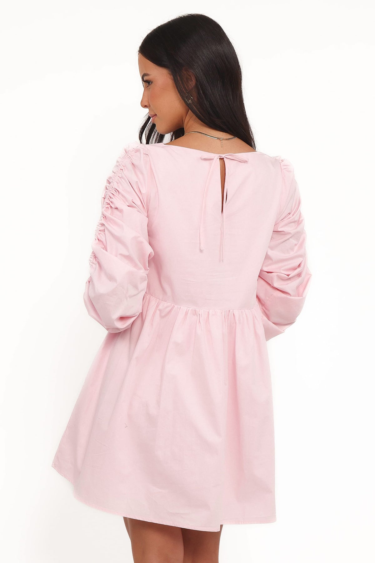Micaela Long Sleeve Mini Dress - Pink