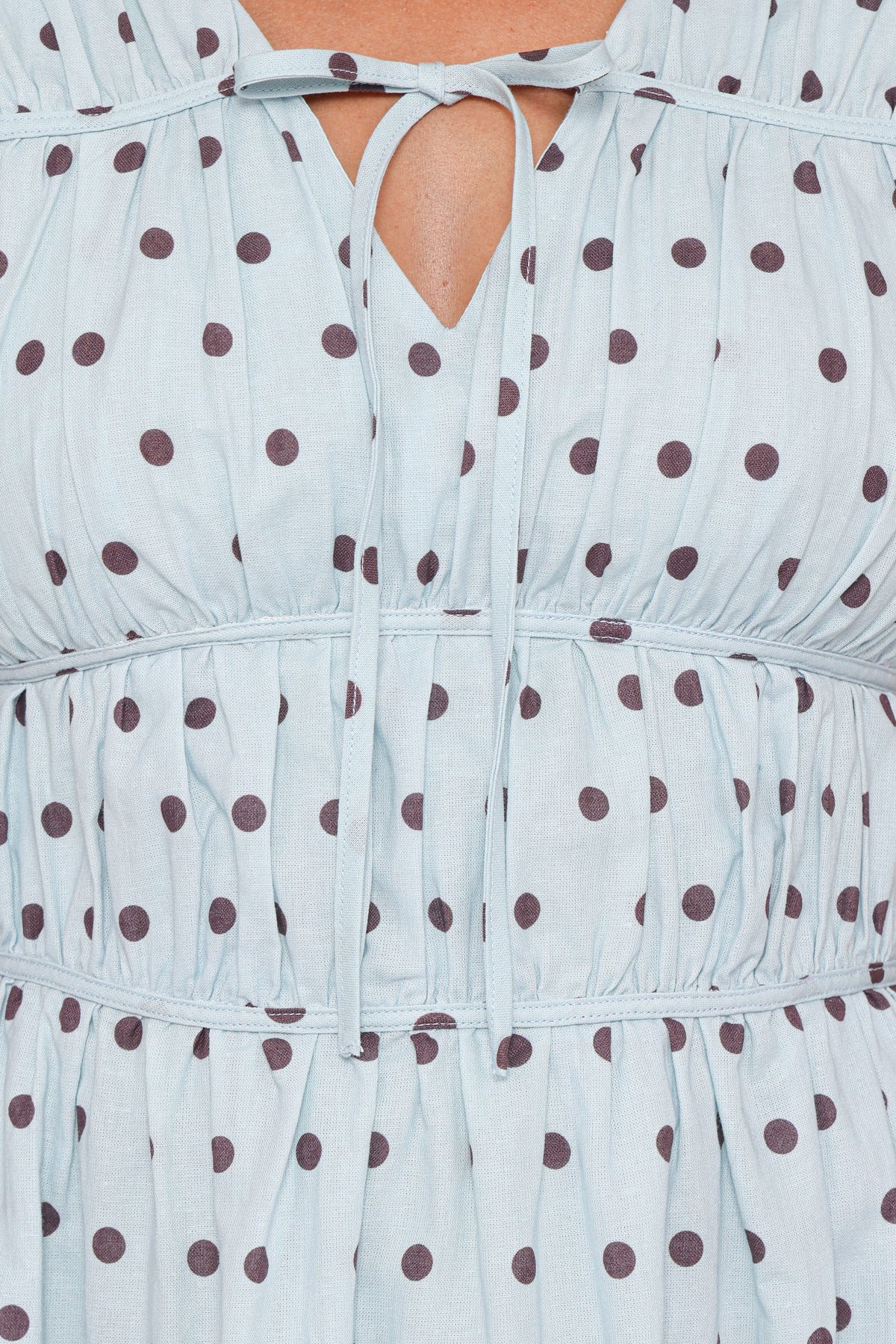 Pipper Mini Dress - Blue Polka Dot