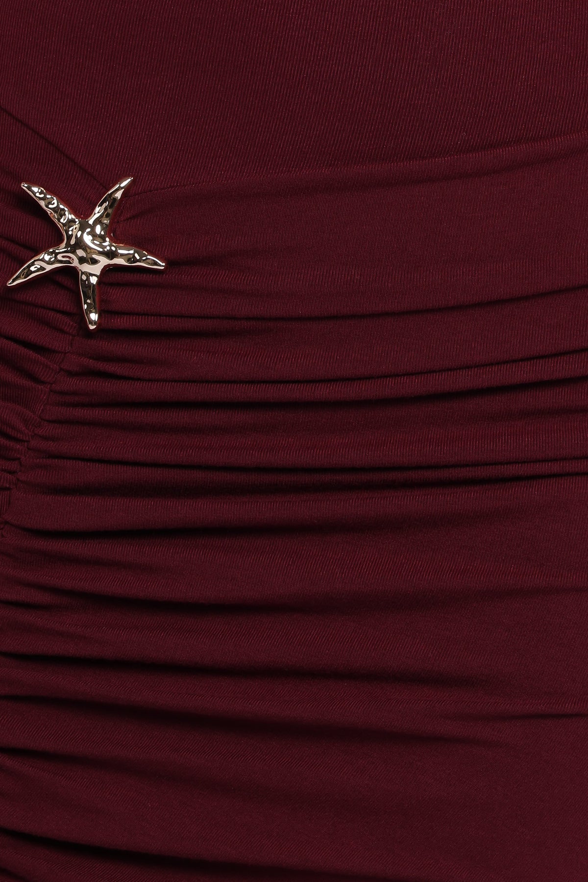 Sandara Off Shoulder Maxi Dress - Burgundy