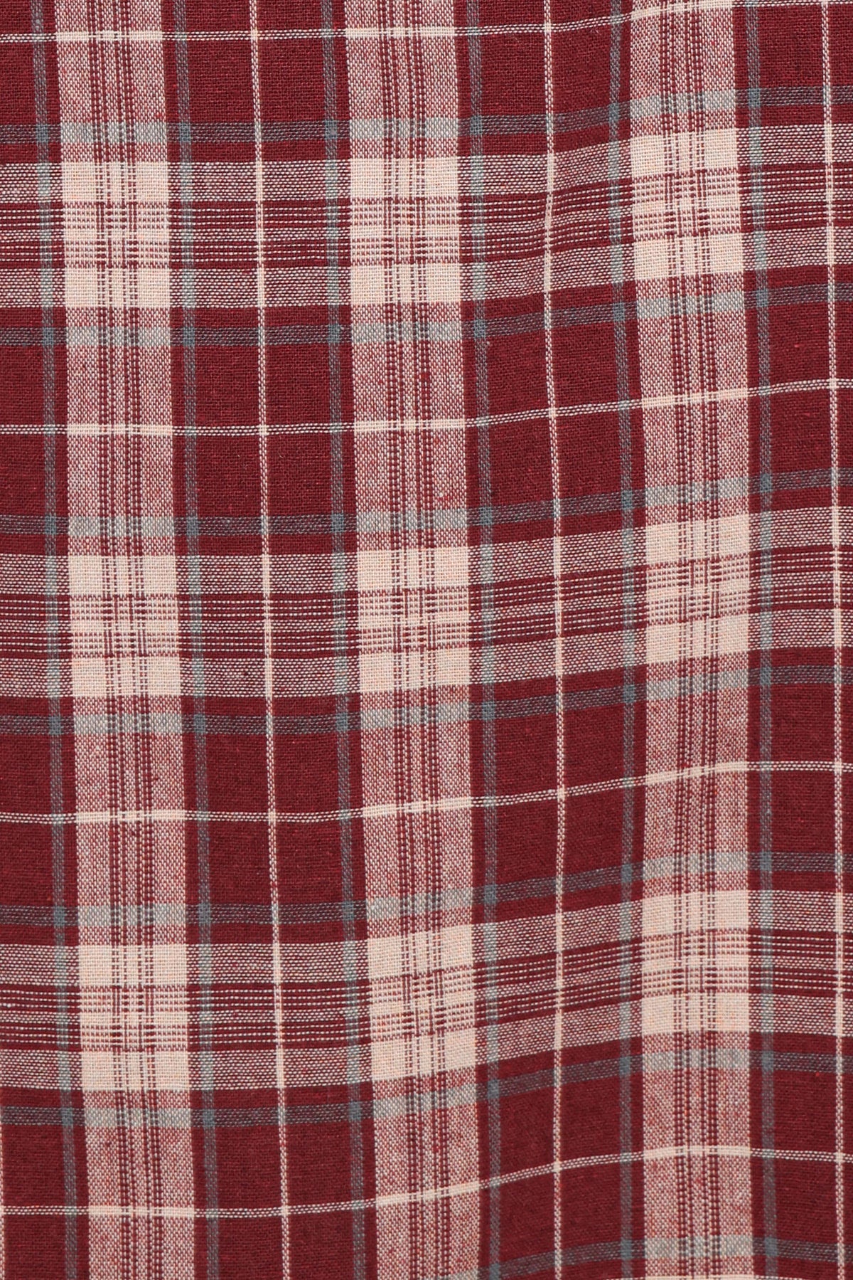Yaris Mini Dress - Burgundy Plaid