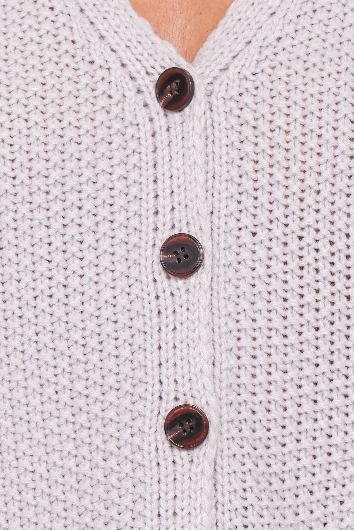 Arcadia Floral Cardigan - Light Grey