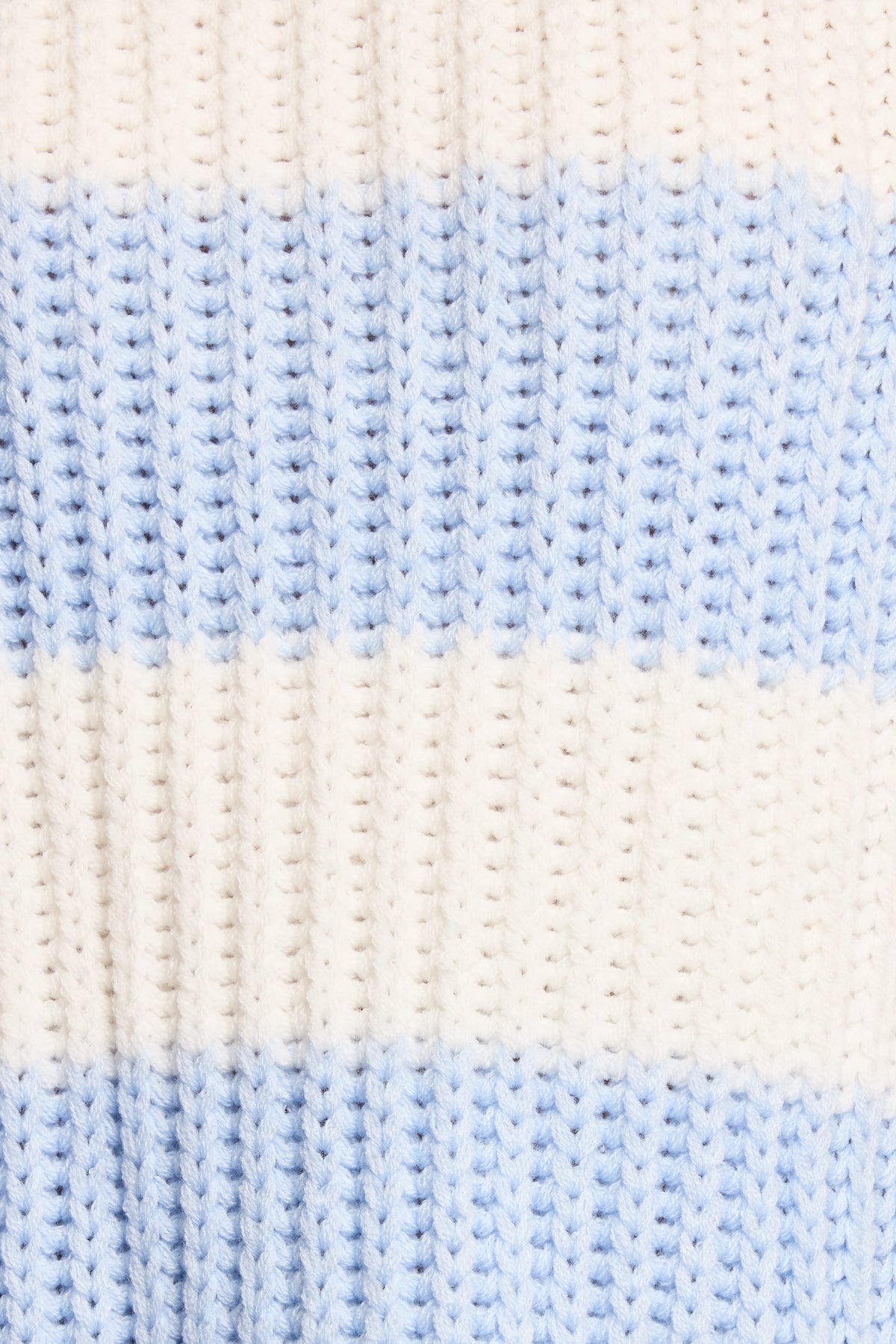 Courtney Thick Stripe Knit Sweater - Blue Cream