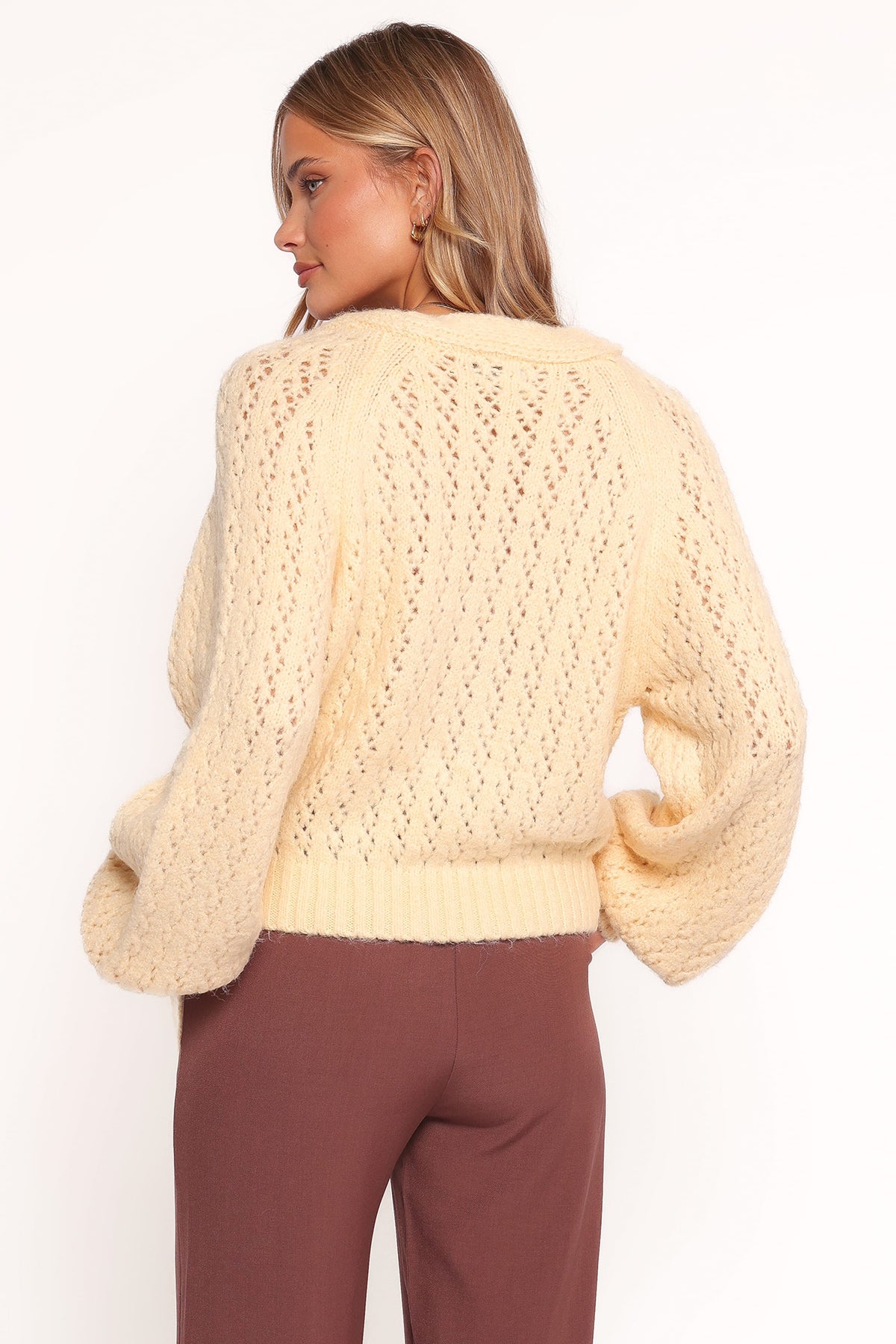 Etta Ballet Wrap Knit Sweater - Butter