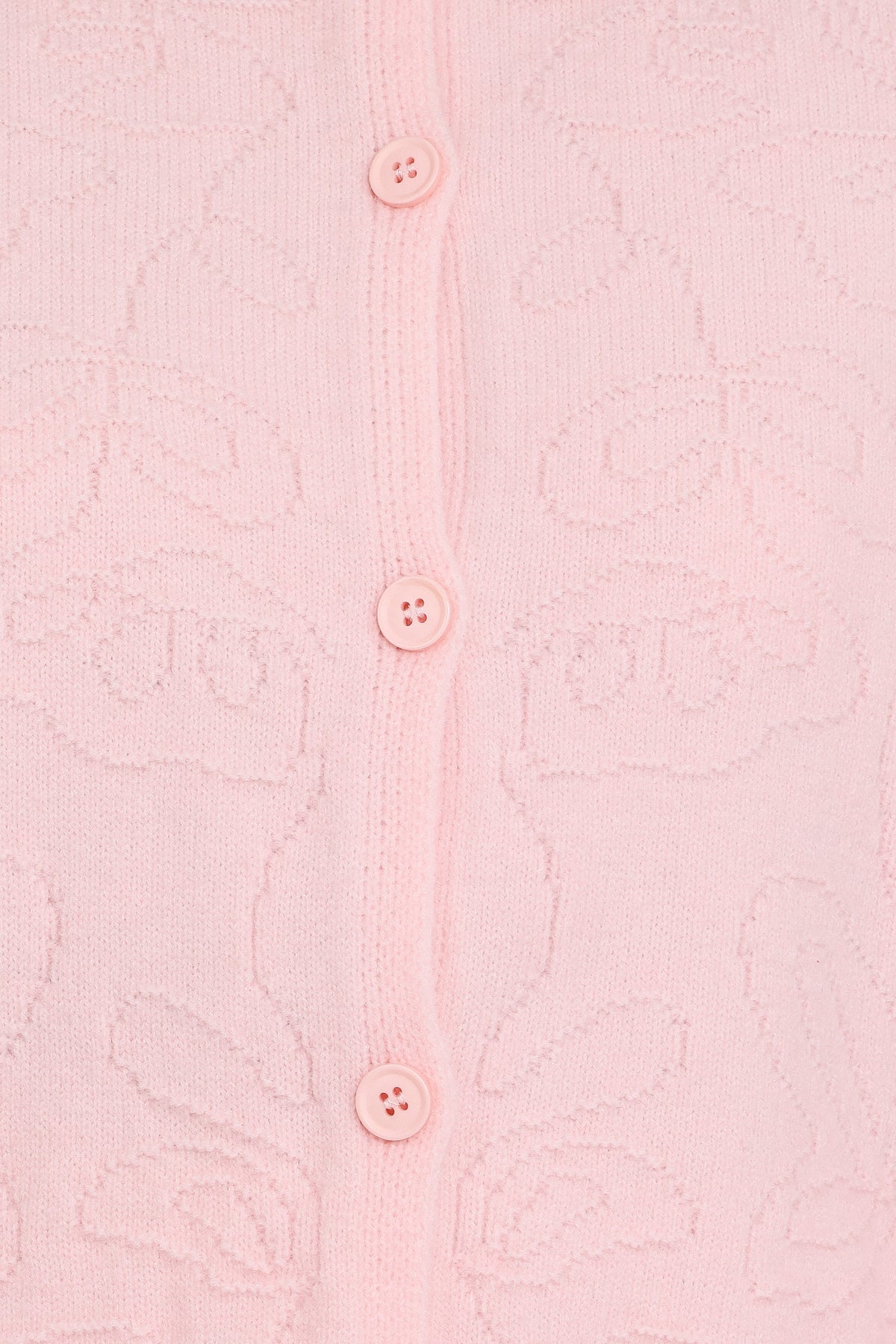 Fauna Tonal Floral Cardigan - Pink