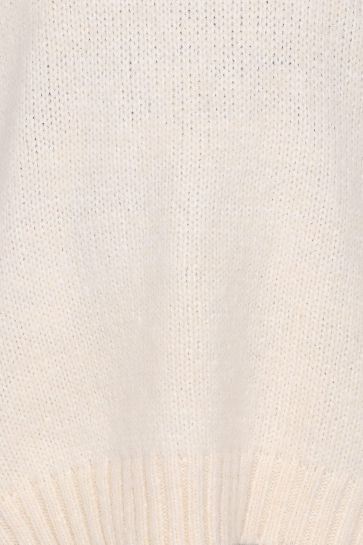 Lloyd Oversized Crew Knit Sweater - Cream