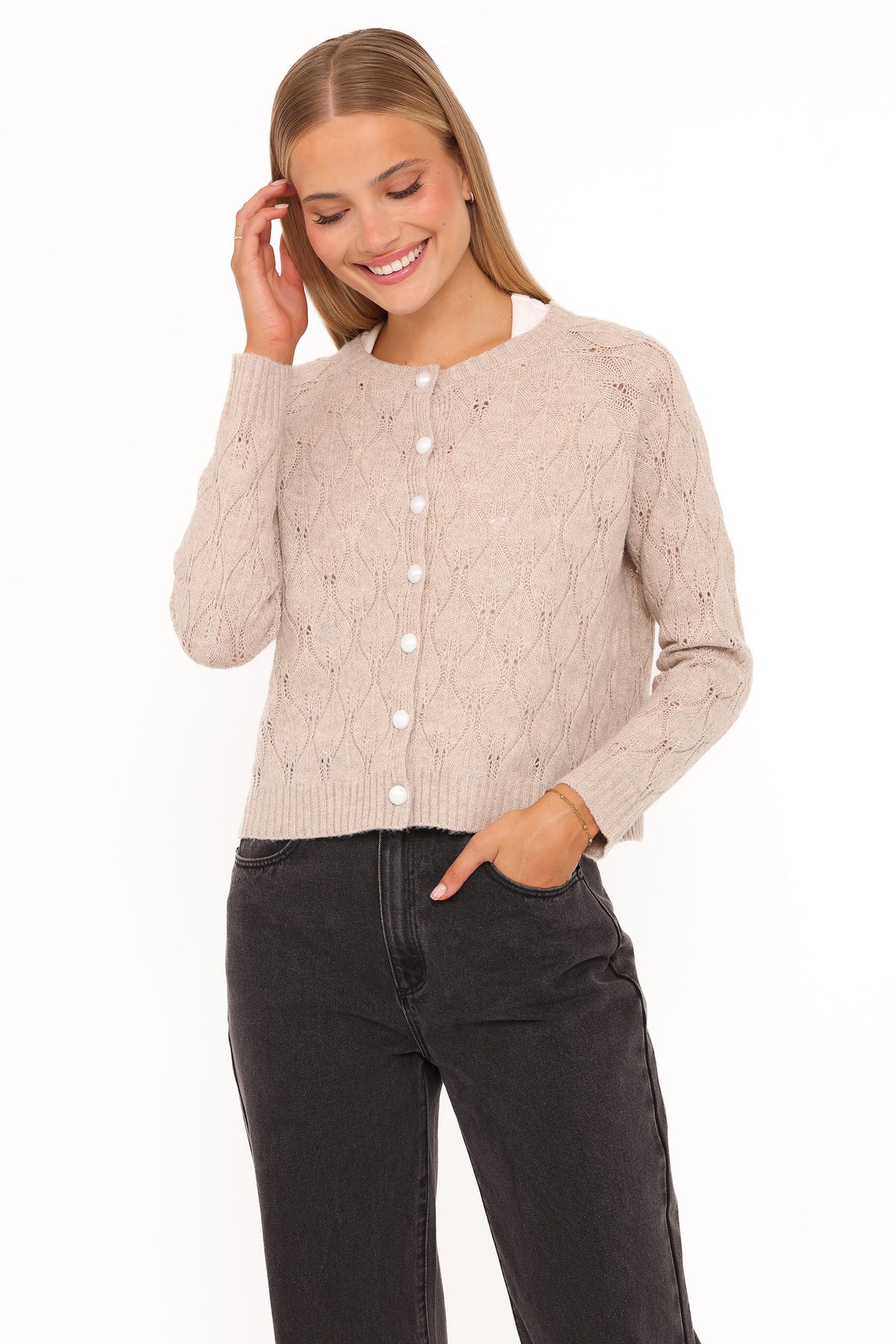 Mattie Cardigan - Beige