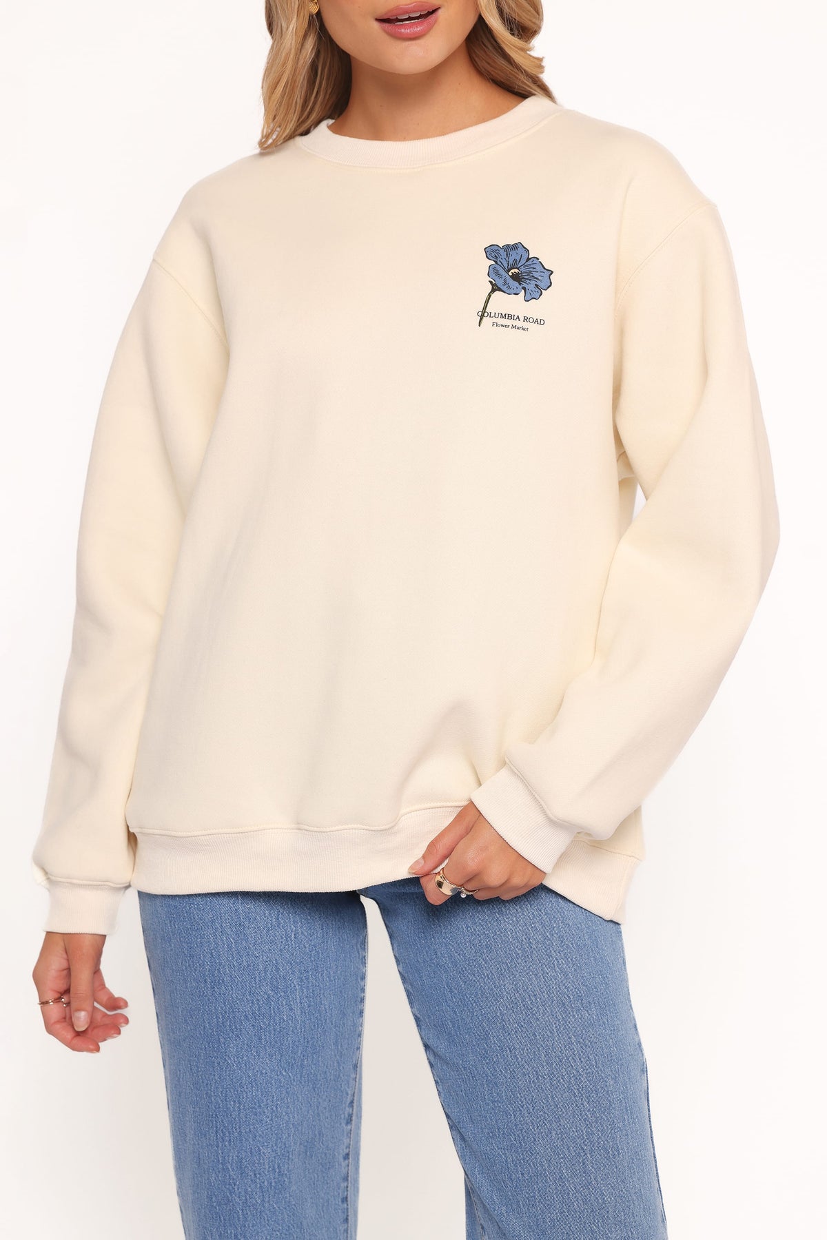 Flower Market Sweatshirt - Cream