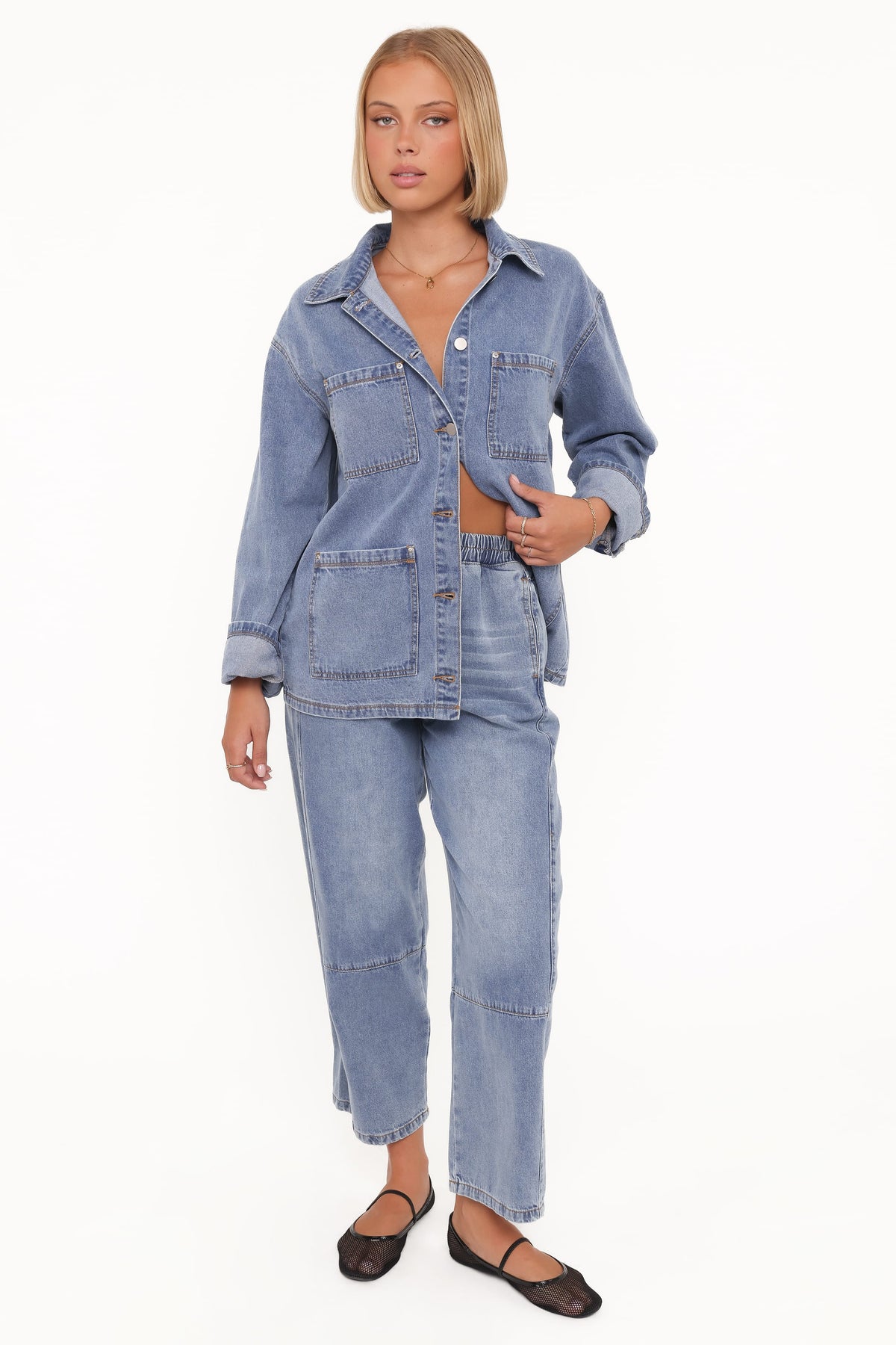 Remy Denim Utility Jacket - Medium Wash